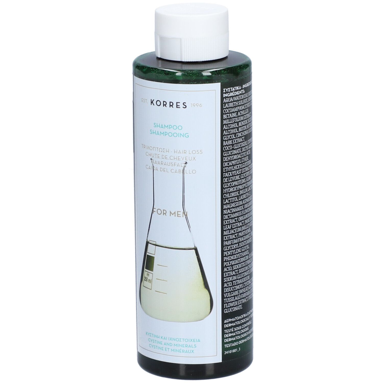Korres Shampooing Anti-Chute Homme Cystine et Minéraux