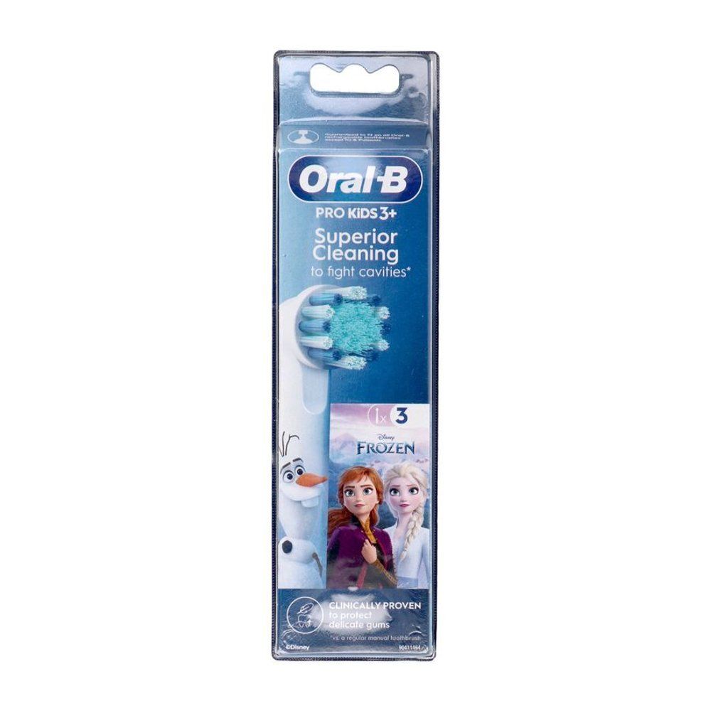 Brosse à dents Oral-B PRO Kids 3+ Edition Frozen avec Olaf, Anna et Elsa. Pour enfants dès 3 ans.