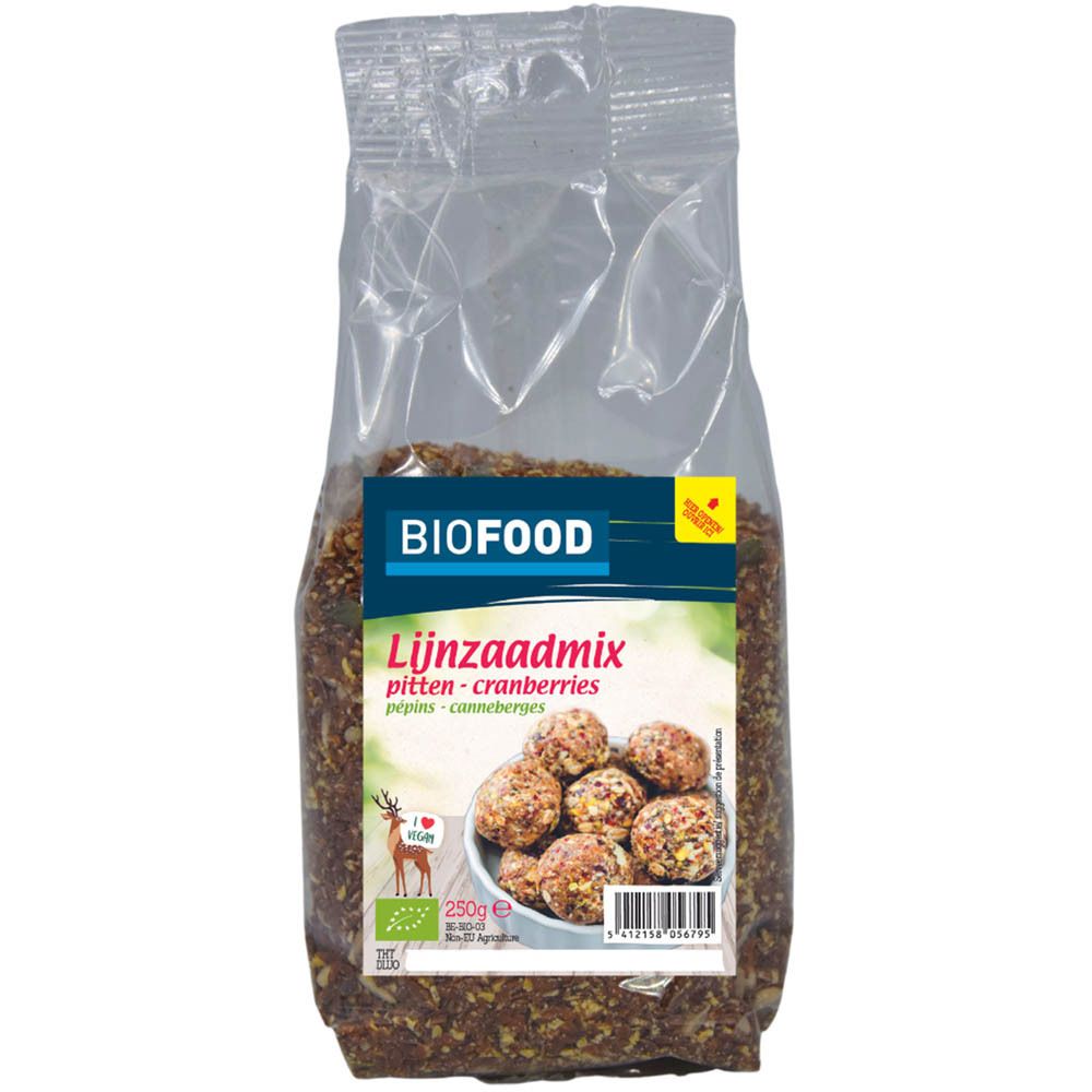Biofood Leinsamen-Kern-Cranberry-Mischung 250 g