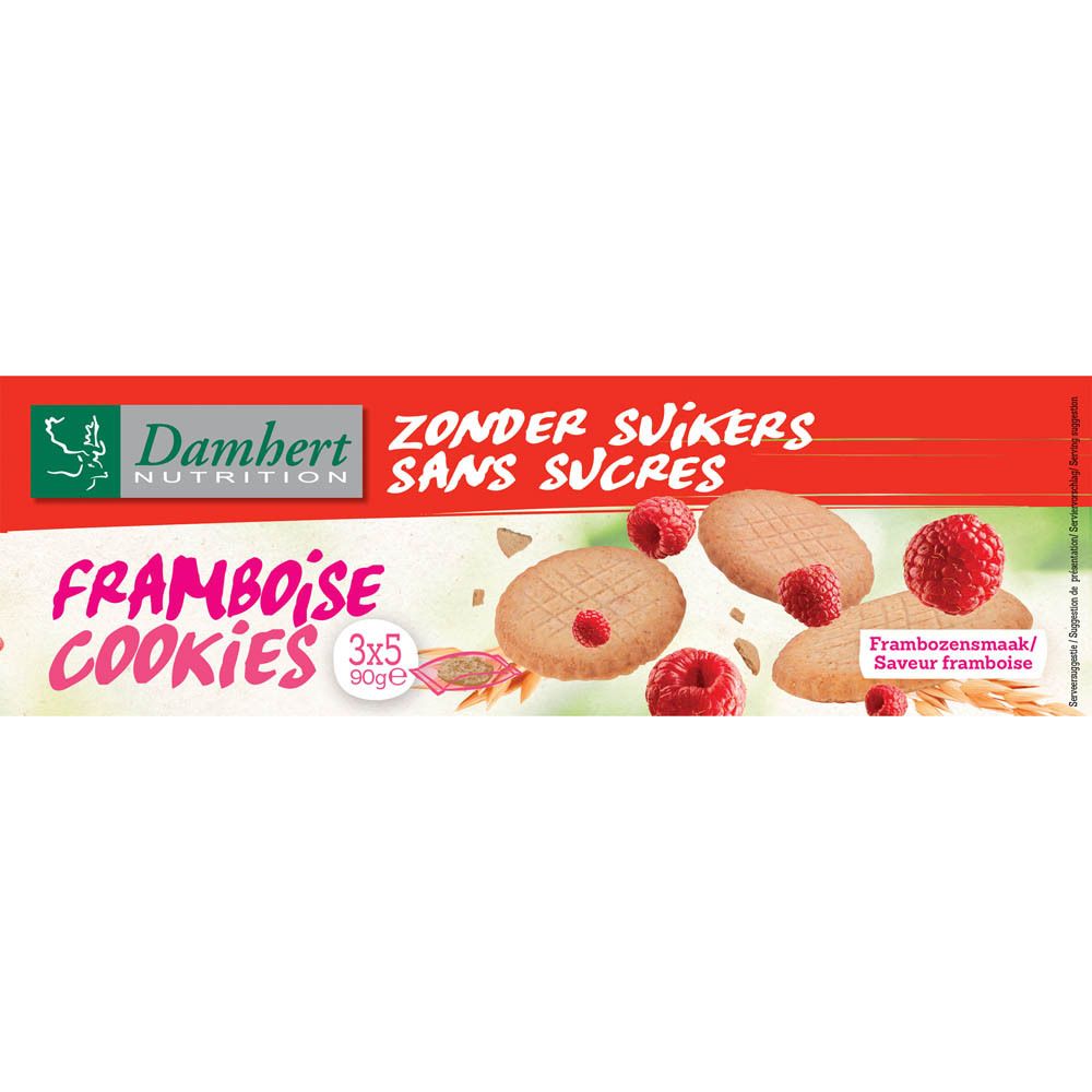 Damhert Cookies Himbeere ohne Zucker