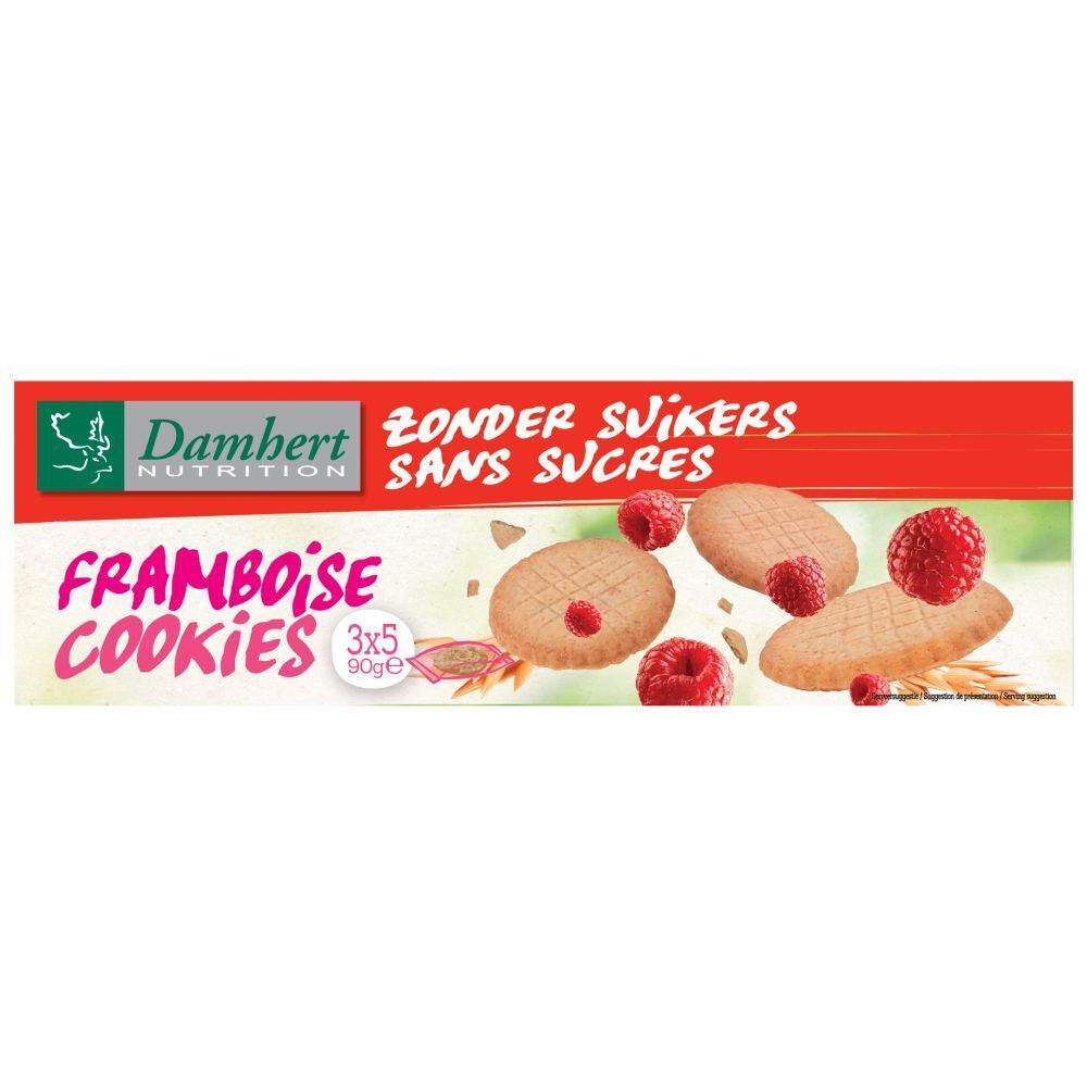 Damhert Cookies Himbeere ohne Zucker