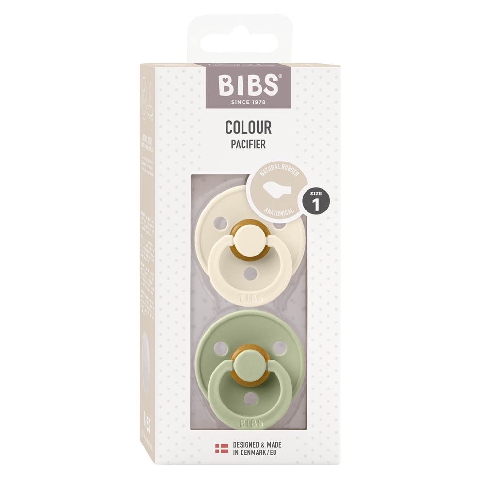 BIBS Anatomischer Beruhigungssauger Ivory/Weise 0-6 Monate