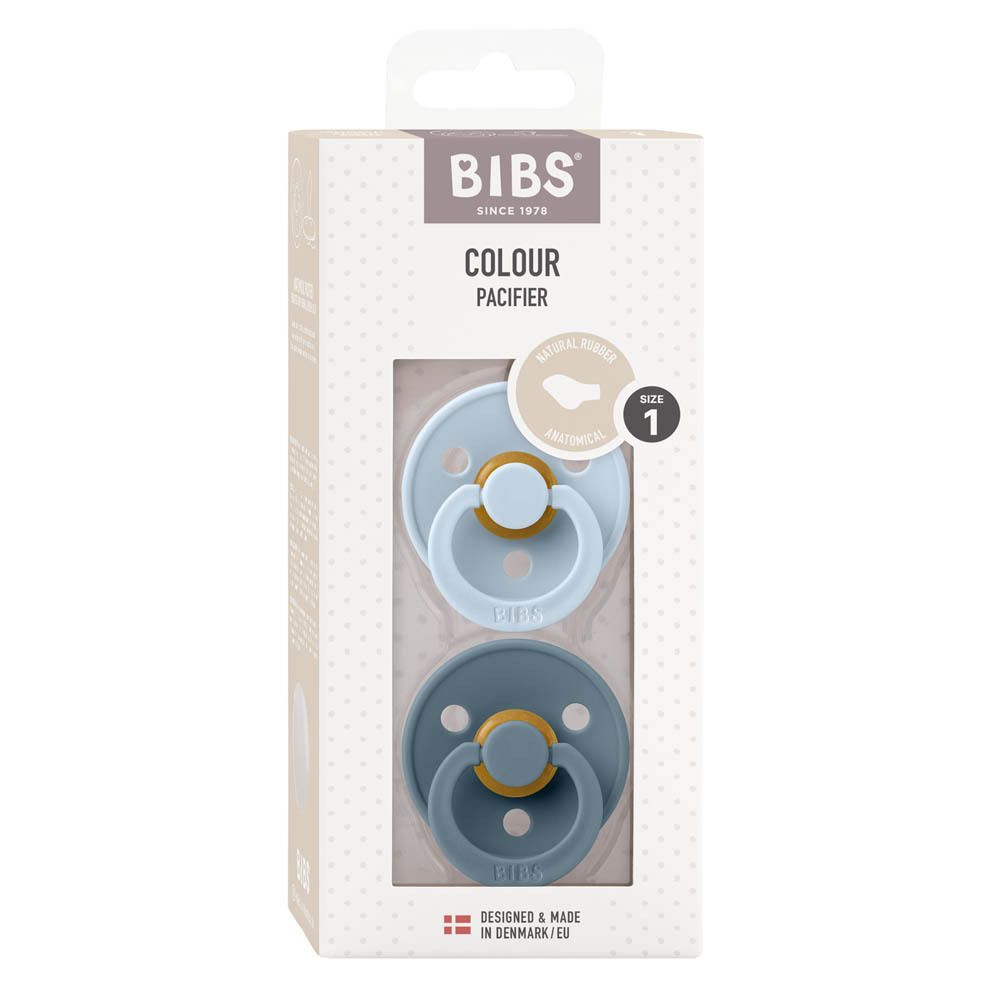 BIBS Tétine anatomique Pétrole-bleu 0-6 mois