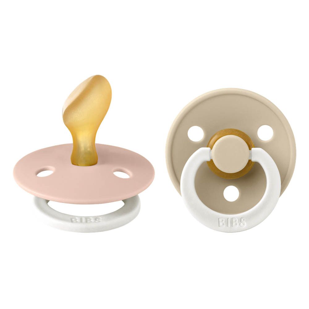 BIBS Tétine anatomique Glow Vanille - Blush 6-18 mois