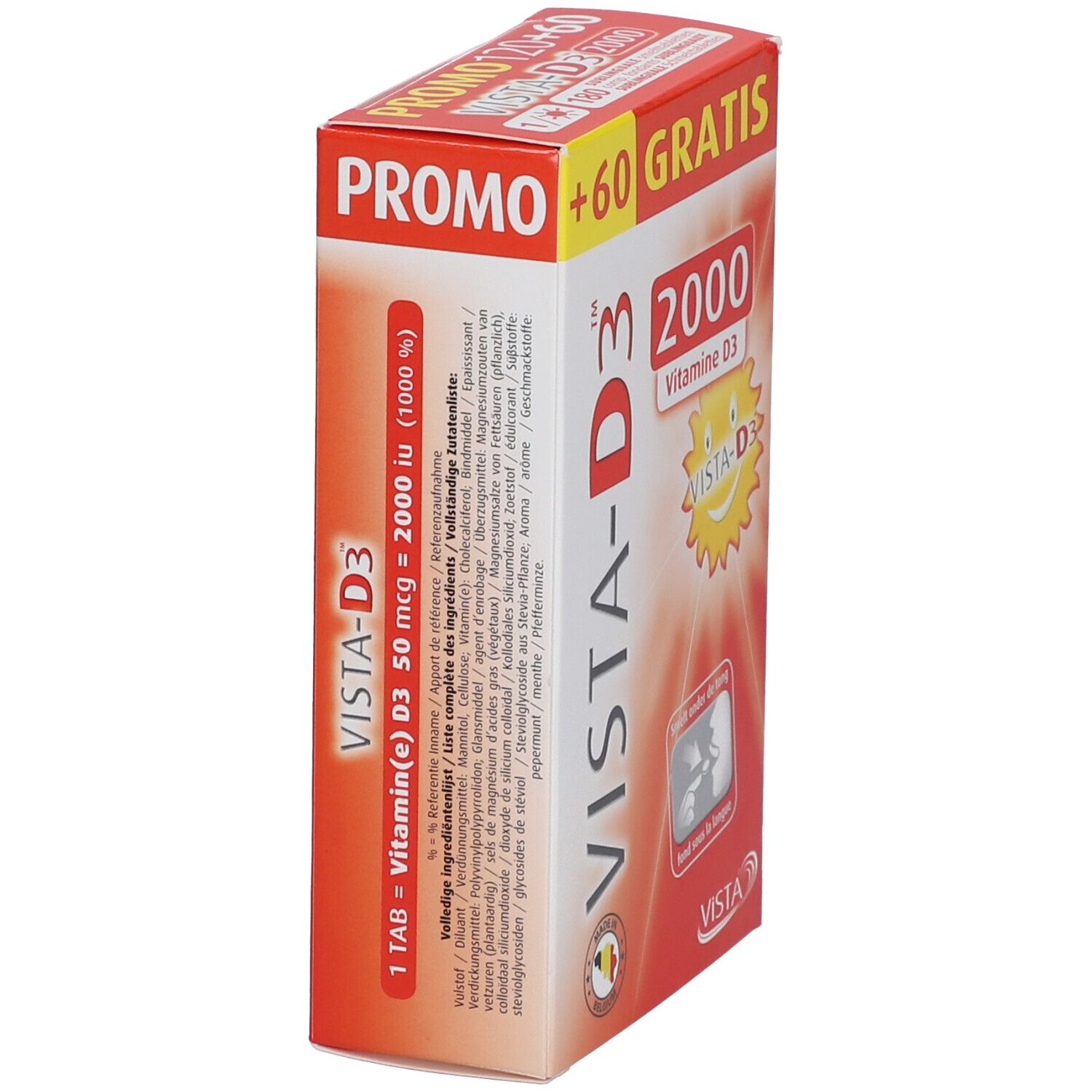 VISTA-D3™ 2000 + 60 Zartbittertabletten