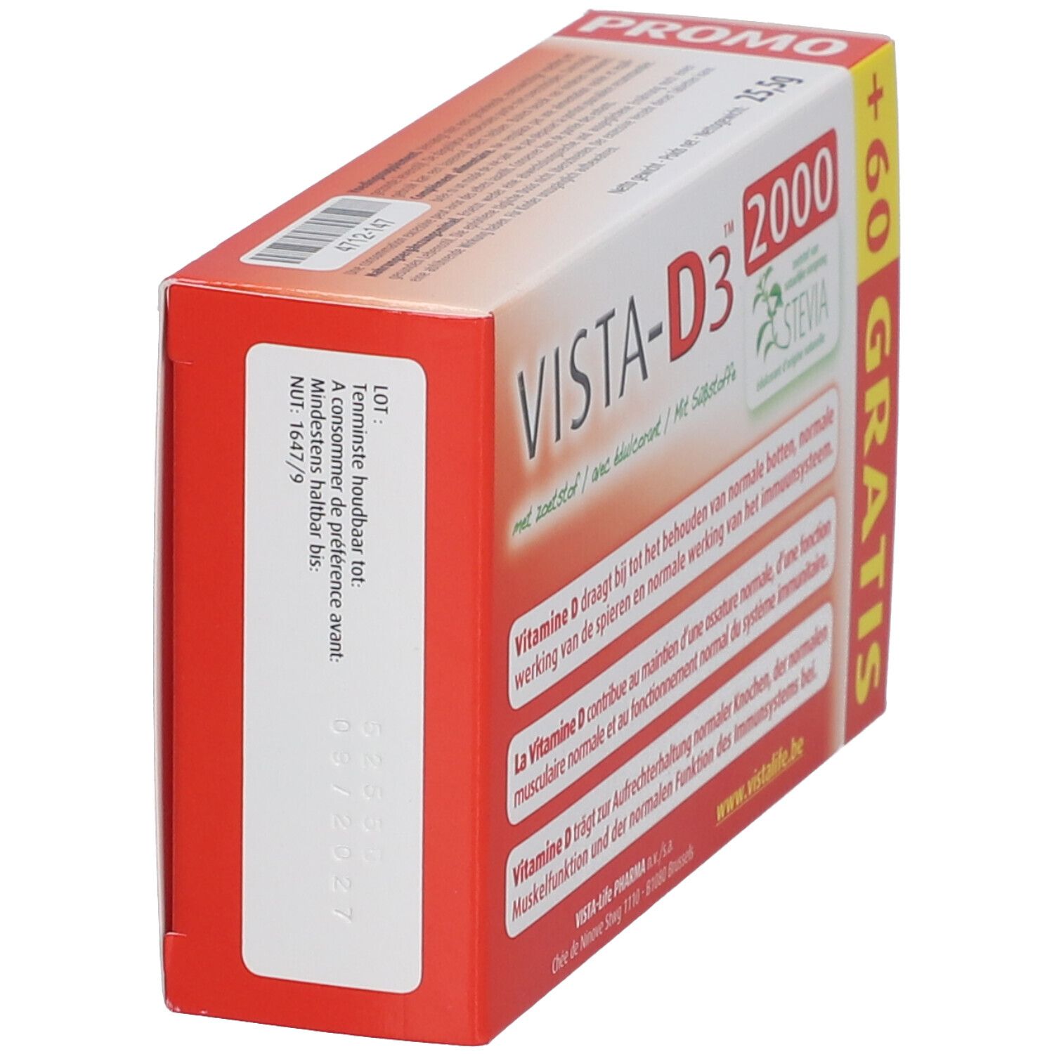 VISTA-D3™ 2000 + 60 Zartbittertabletten