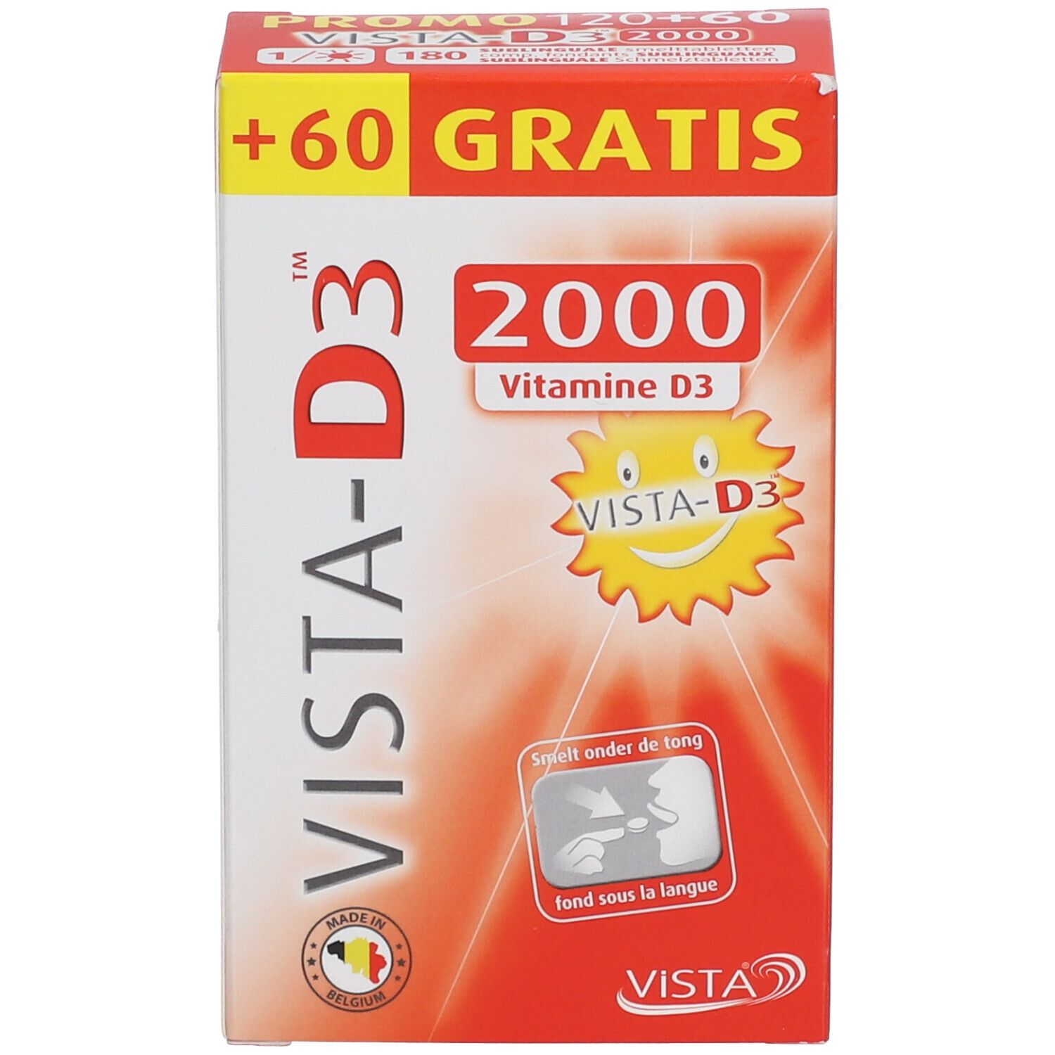 VISTA-D3™ 2000 + 60 Zartbittertabletten