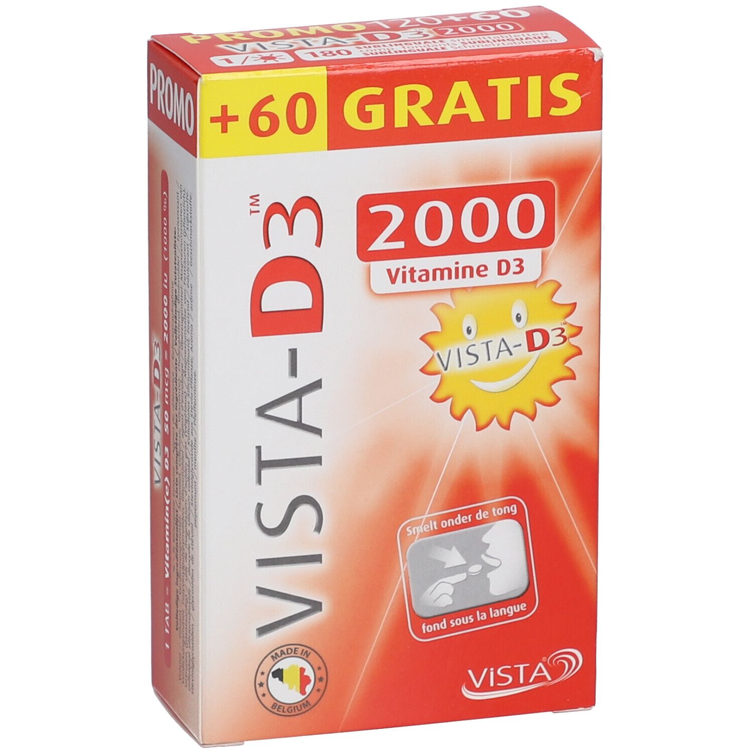 VISTA-D3™ 2000 + 60 Zartbittertabletten