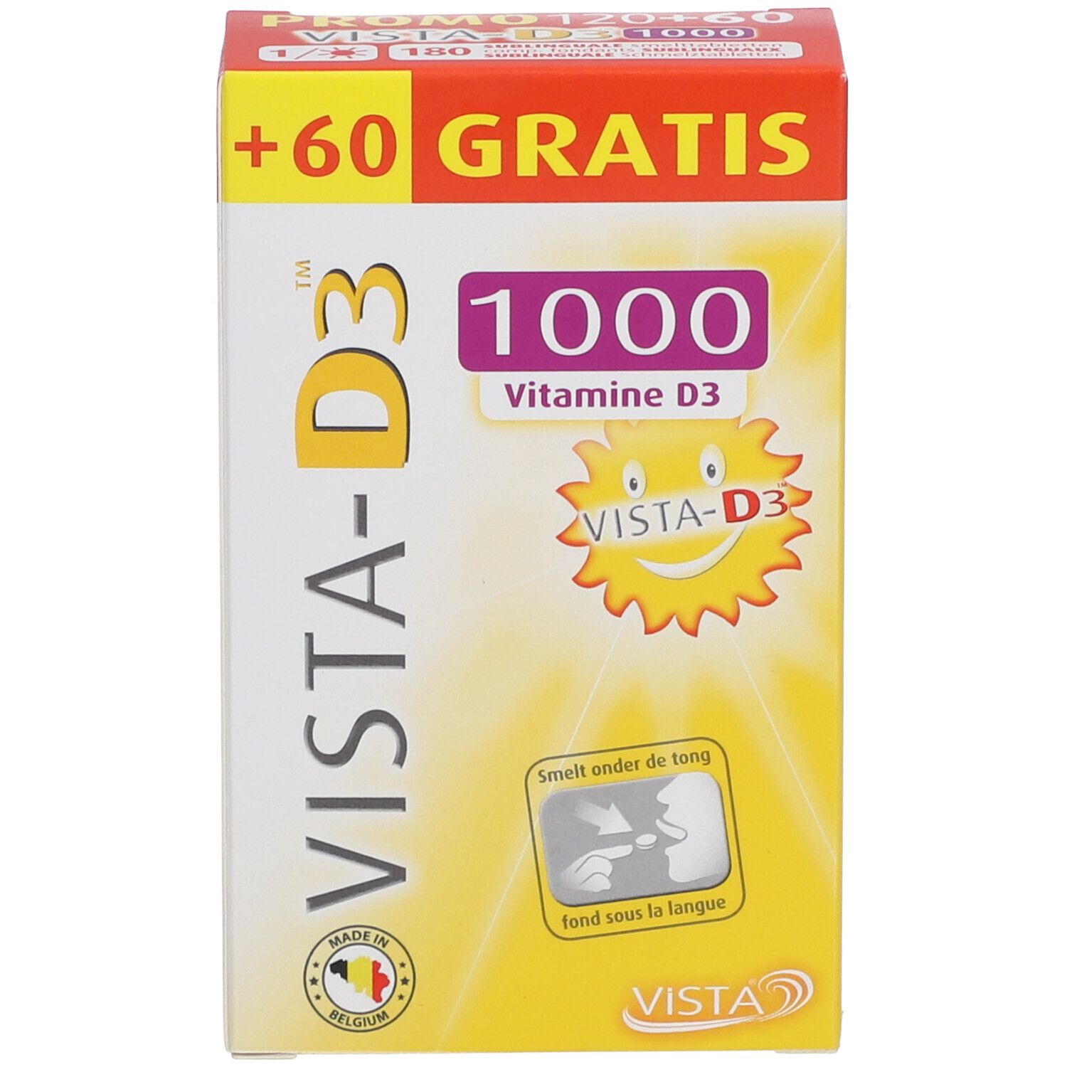VISTA-D3™ 1000 + 60 Smelttabletten GRATIS Duo