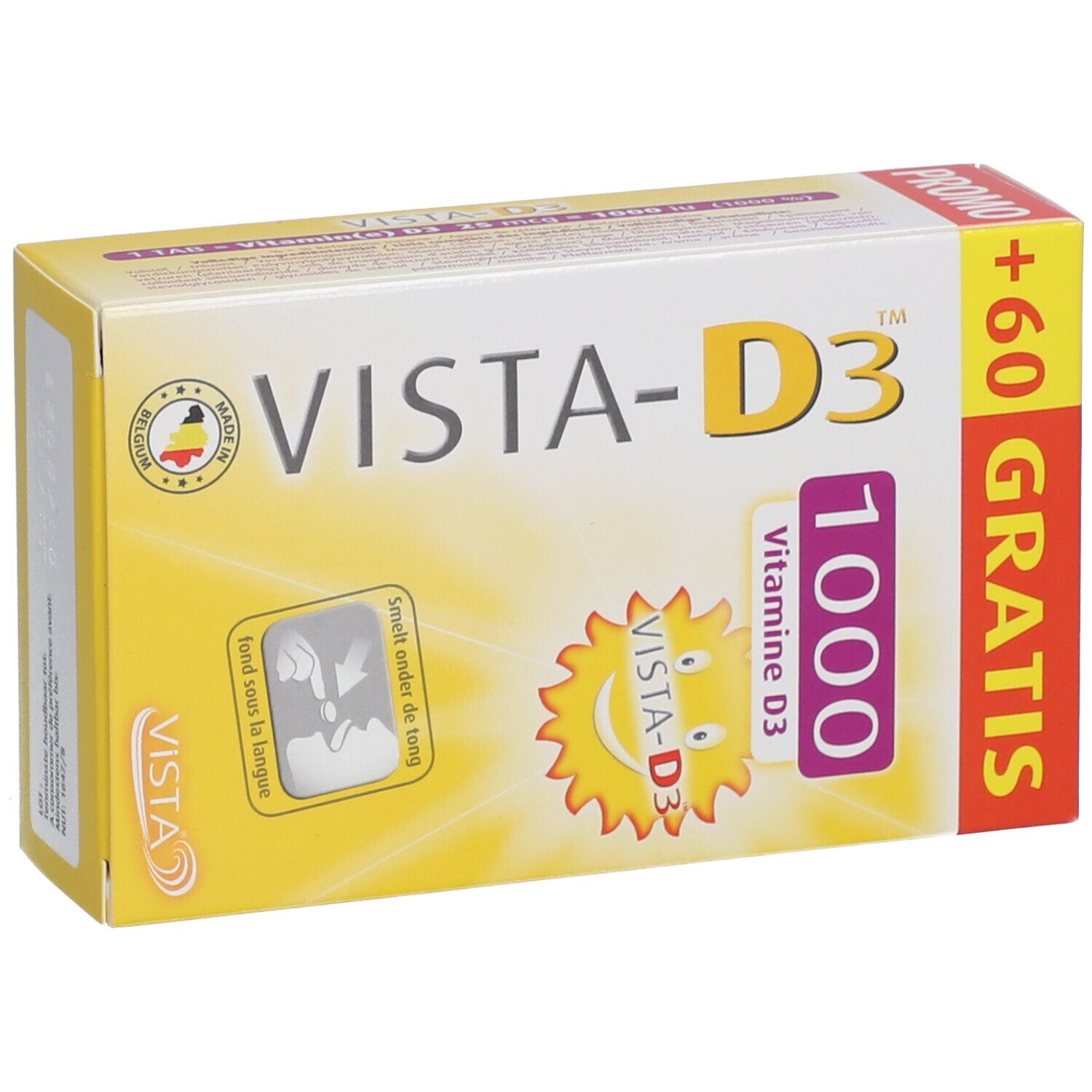 VISTA-D3™ 1000 + 60 Smelttabletten GRATIS Duo