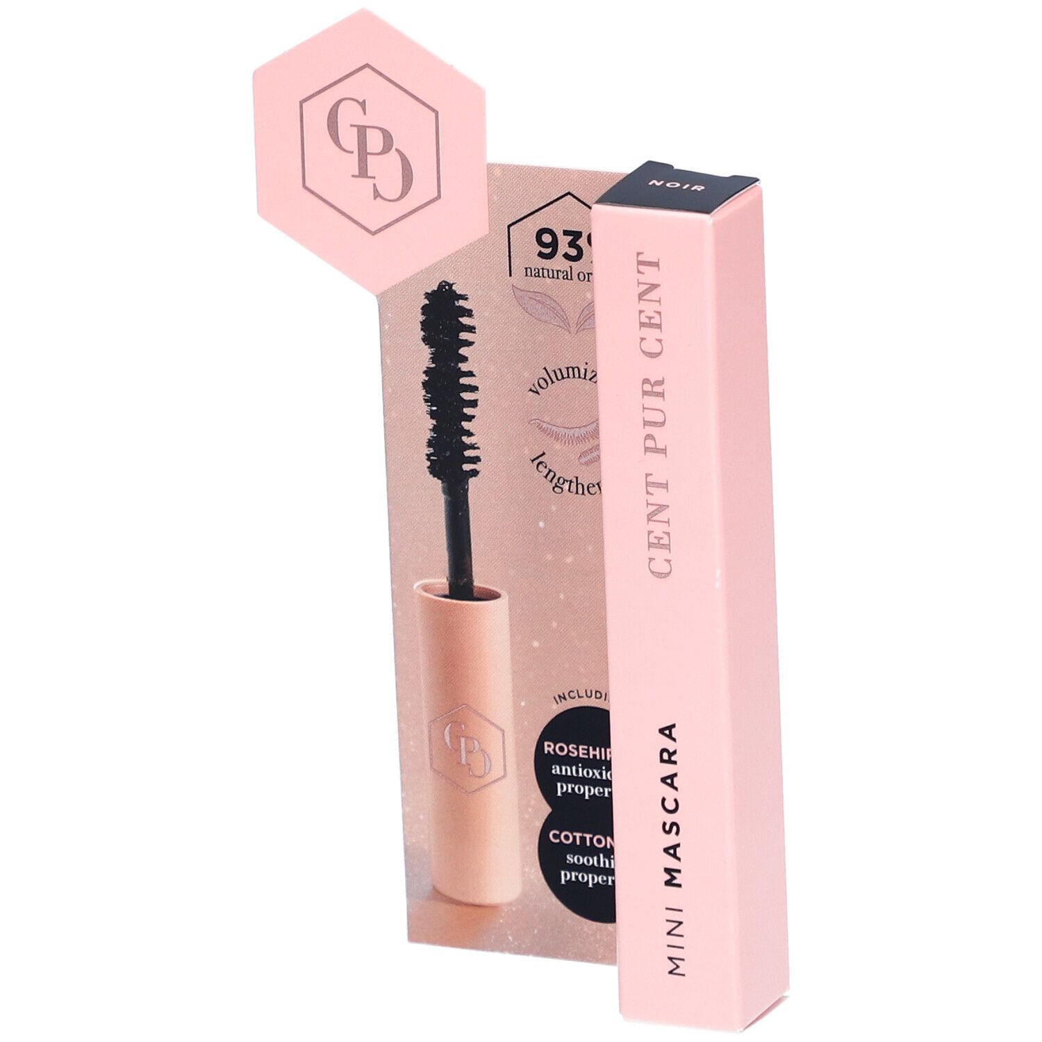 Cent Pur Cent Mini-Wimperntusche Schwarz