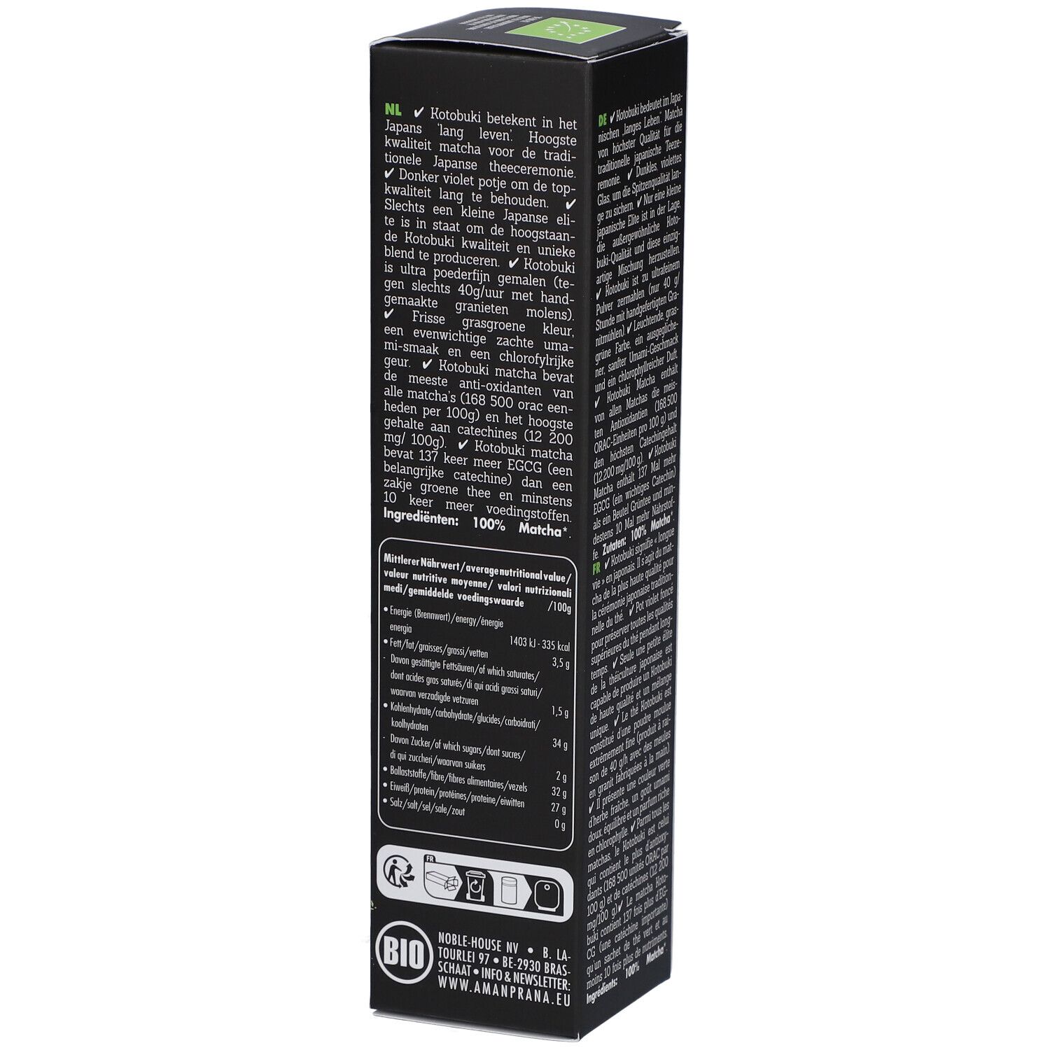 Aman Prana Kotobuki Matcha + Fouet En Bambou gratuit