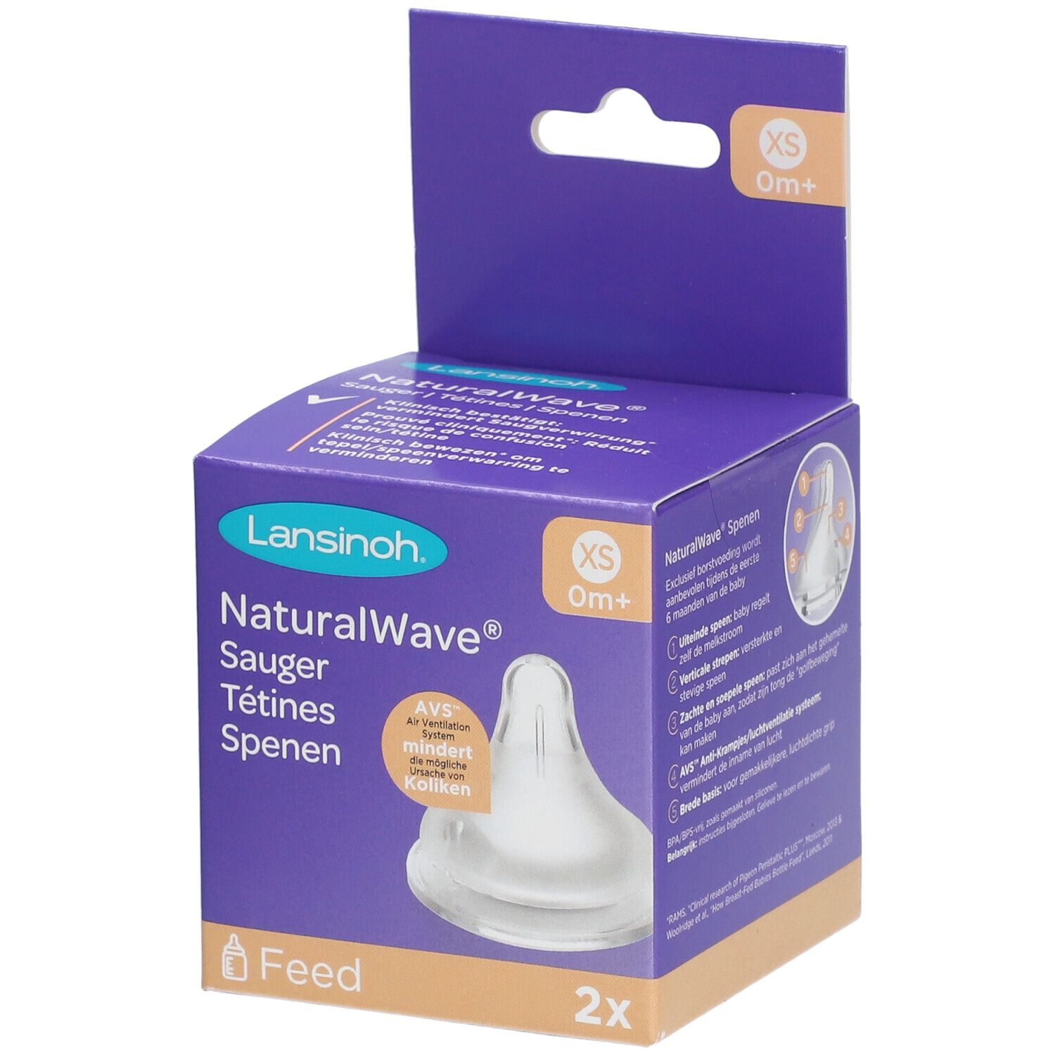 LANSINOH® Sauger NaturalWave® XS