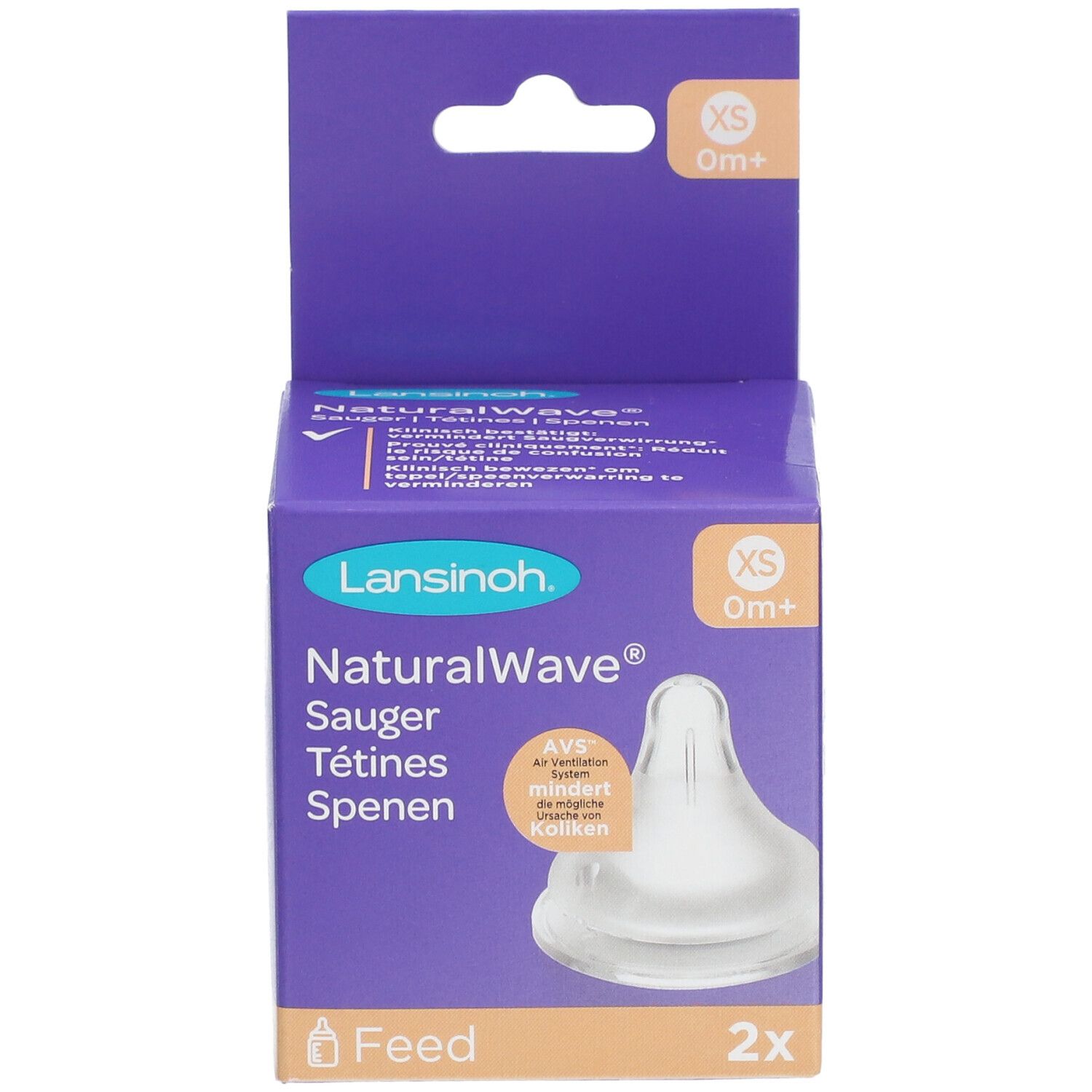 LANSINOH® Sauger NaturalWave® XS