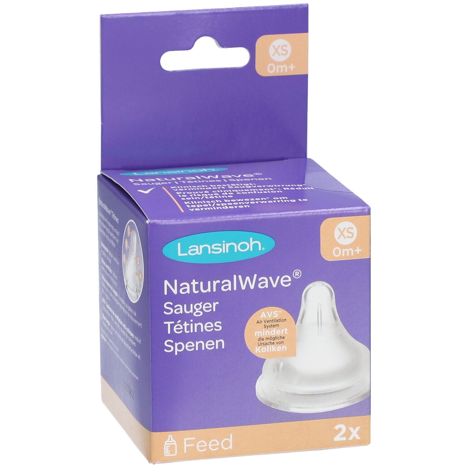LANSINOH® Sauger NaturalWave® XS