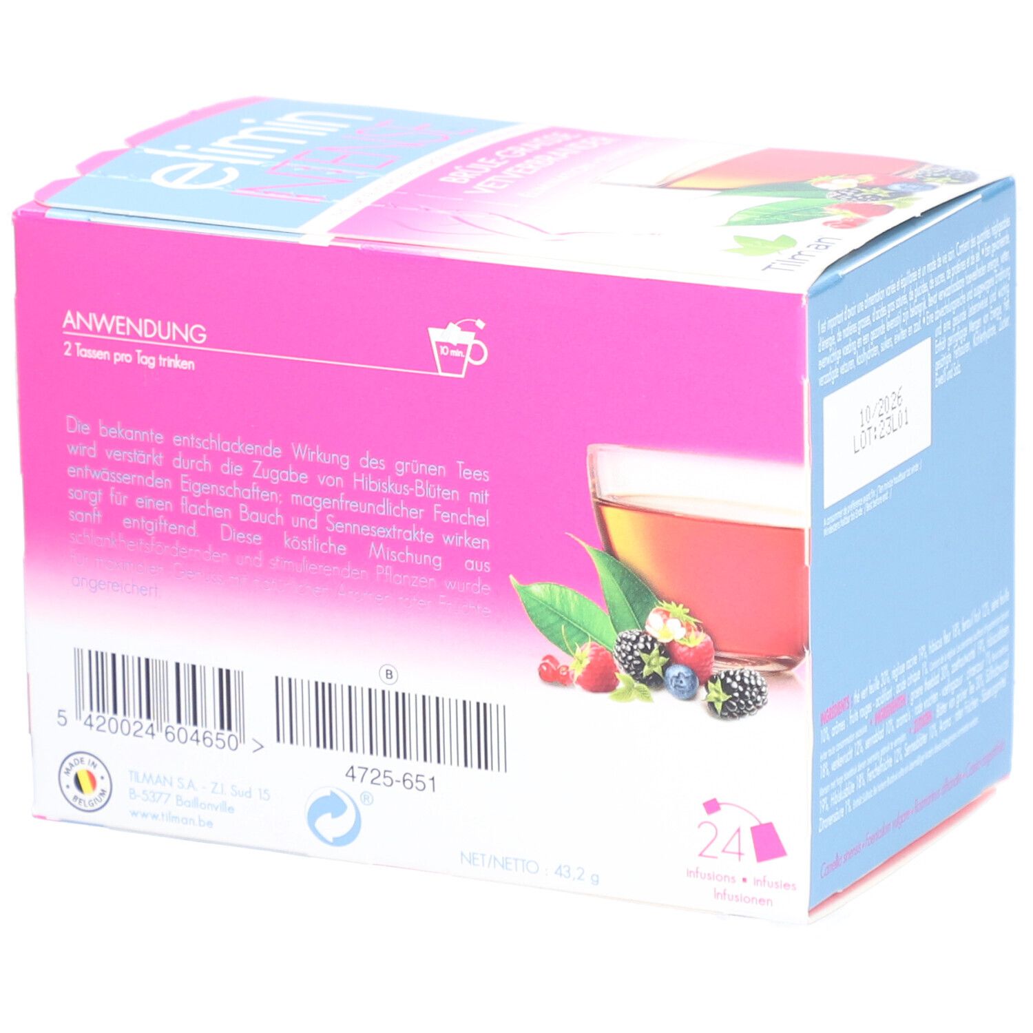 Elimin Intense Grüner Tee Rote Früchte