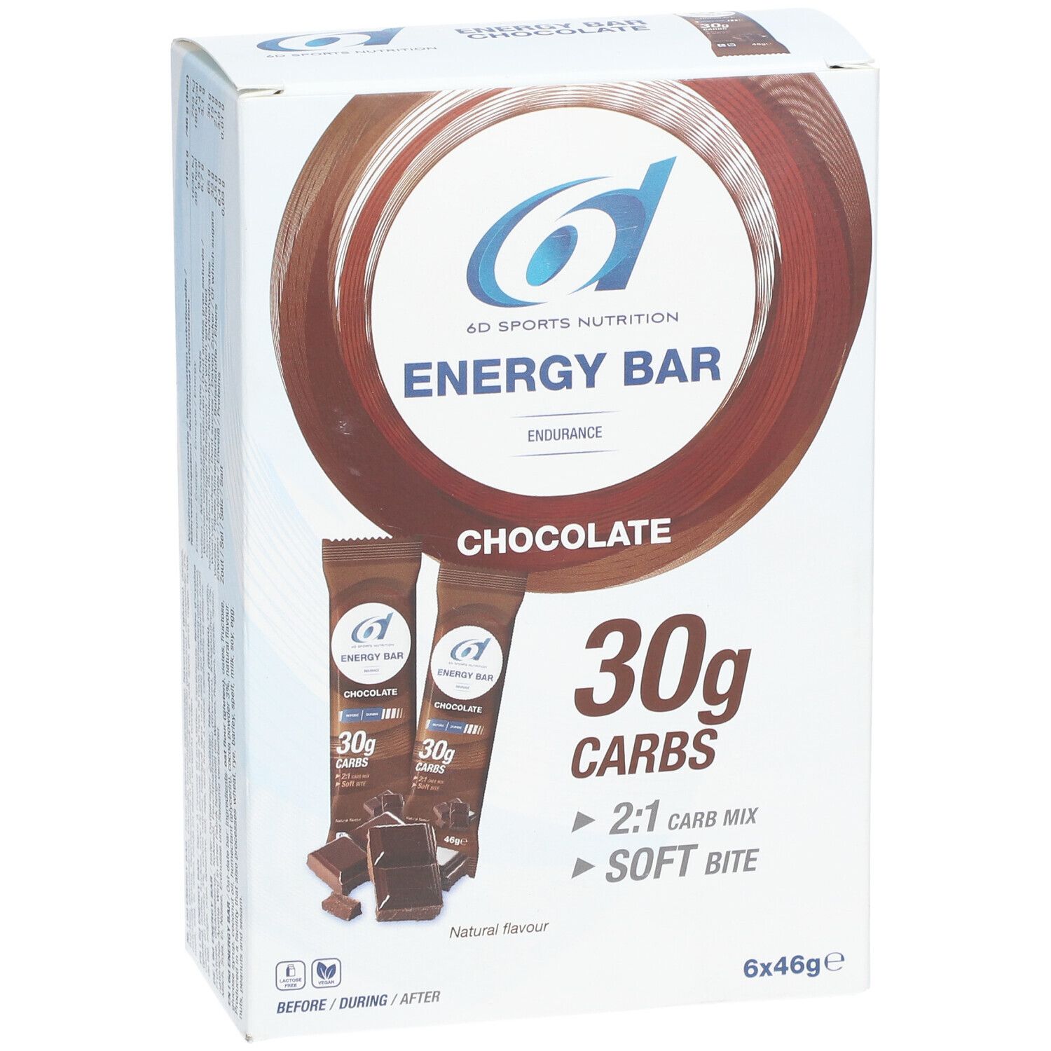6D Sports Nutrition Energy Bar Chocolat
