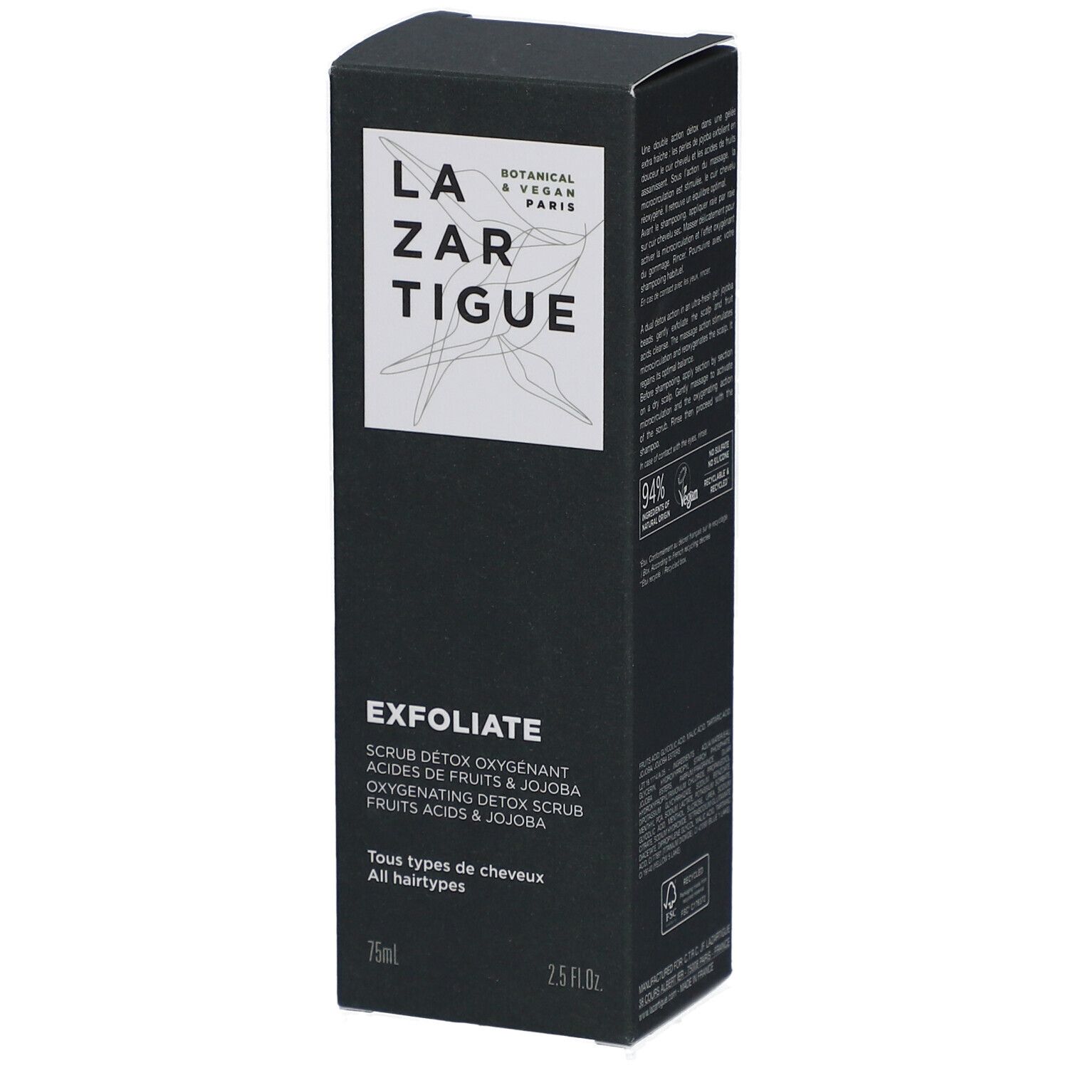 Lazartigue Gelée pré-shampooing exfoliante et purifiante cuir chevelu