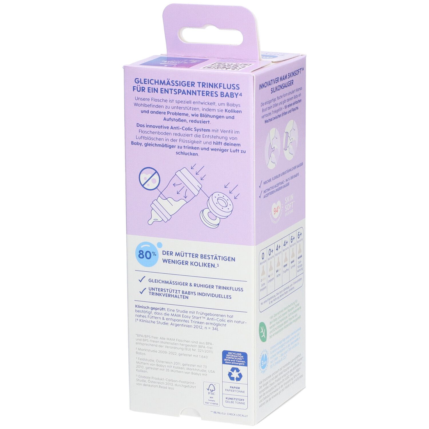 MAM Biberon Easy Start™ Uni anti-colique 0+ mois