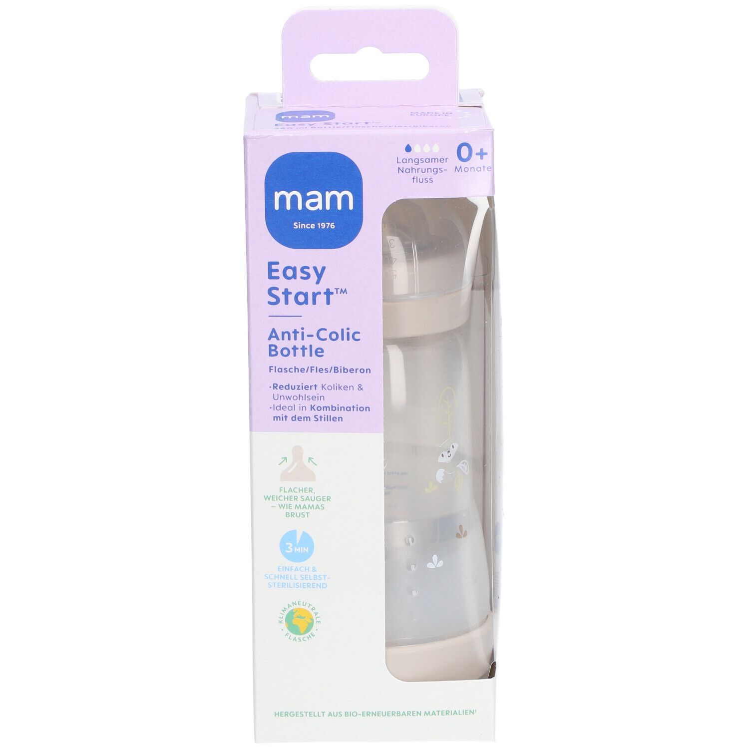 MAM Biberon Easy Start™ Uni anti-colique 0+ mois