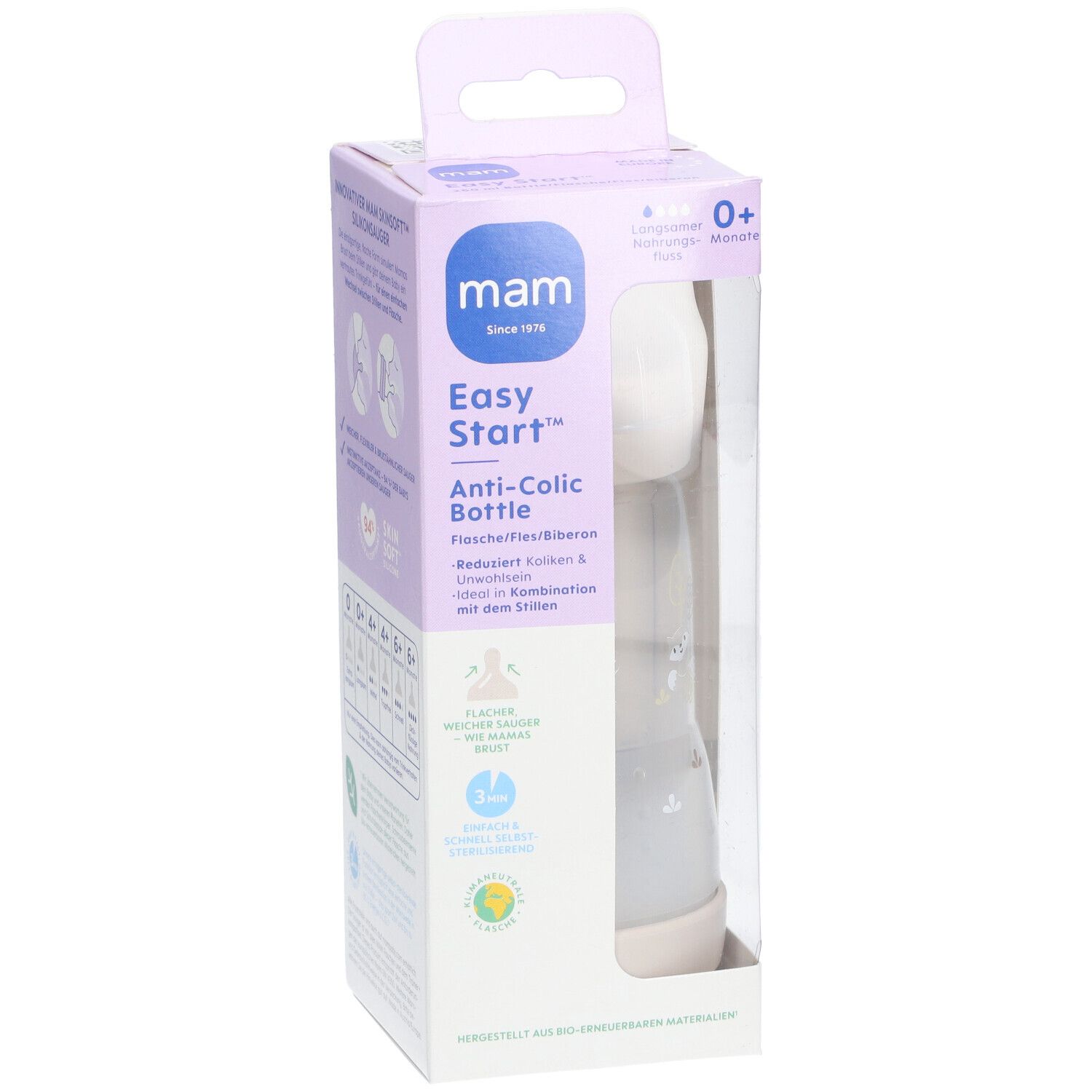 MAM Biberon Easy Start™ Uni anti-colique 0+ mois