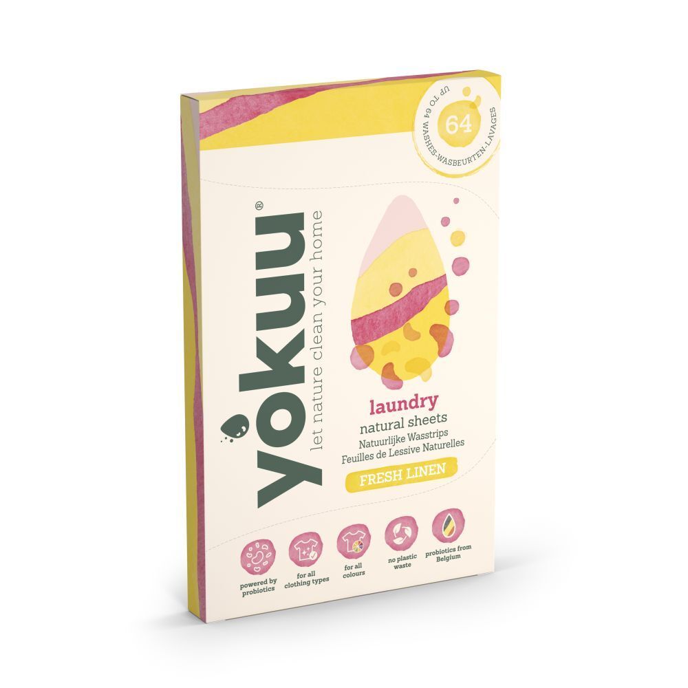 YOKUU® Natürliche Waschmittelblätter Frischer Leinen