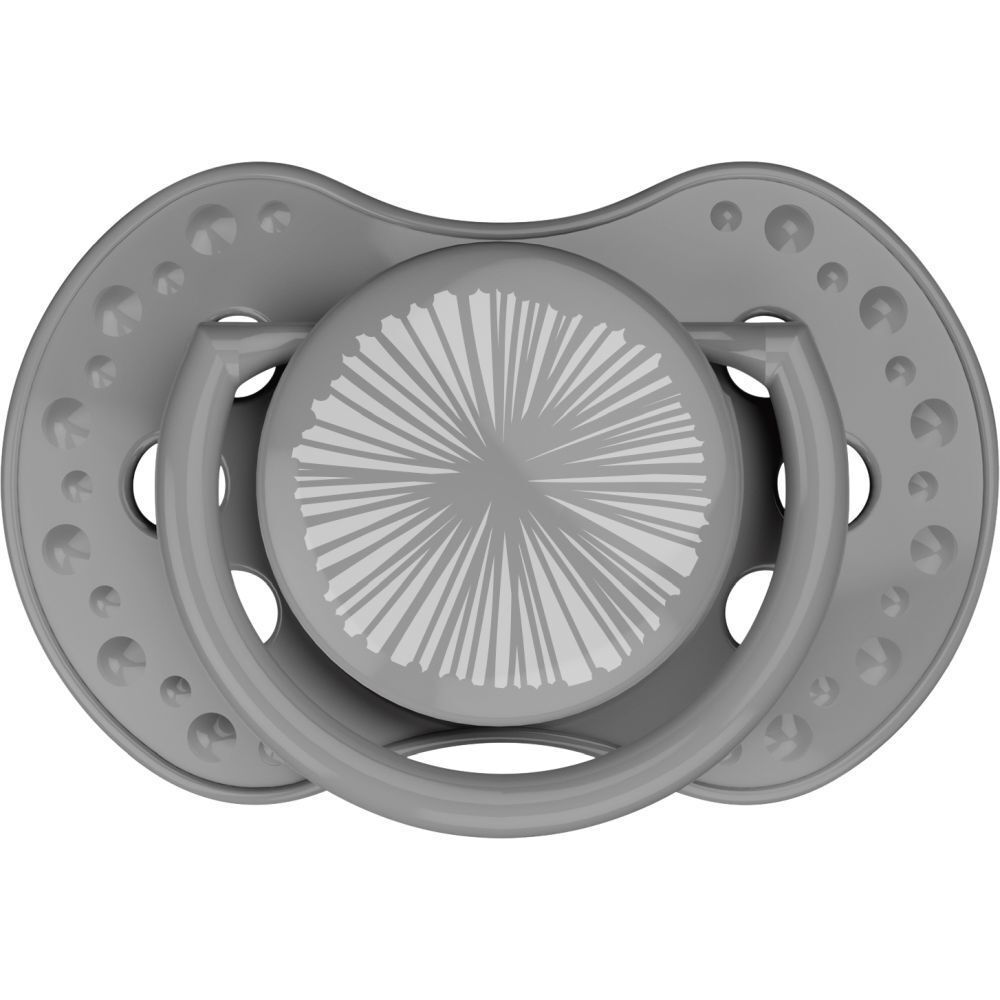 Difrax Sucette Dynamische Harmonie L.Grau - D.Grau 6-18m