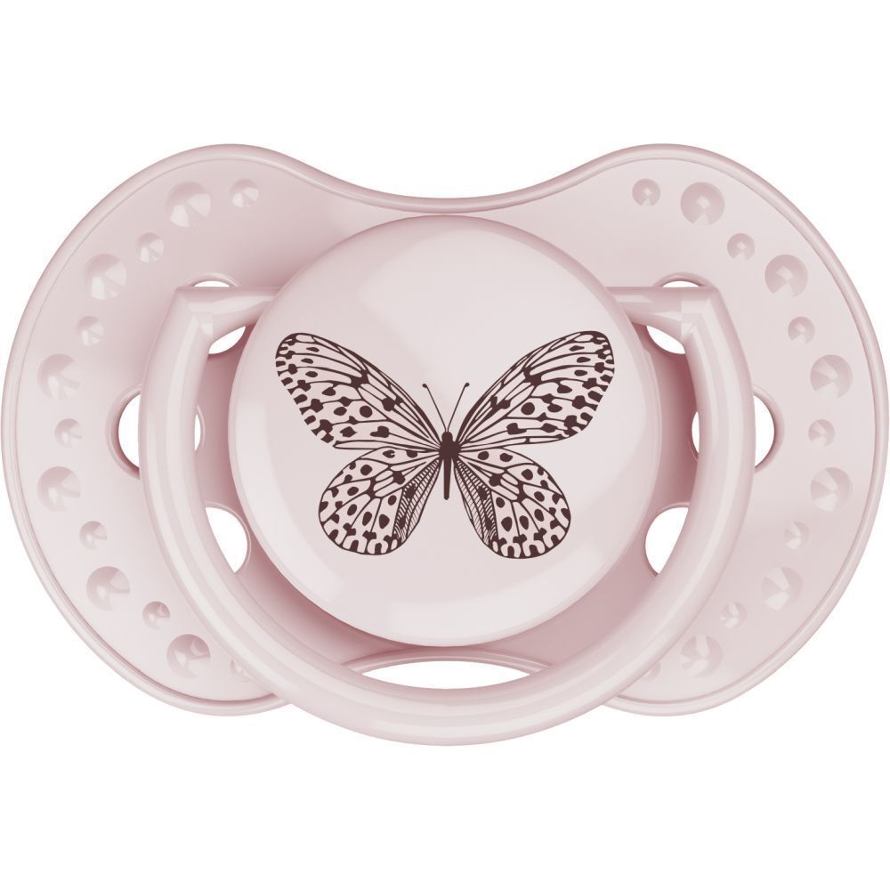 Difrax Schnuller Dynamic Botanic Pink - Lila 6-18m