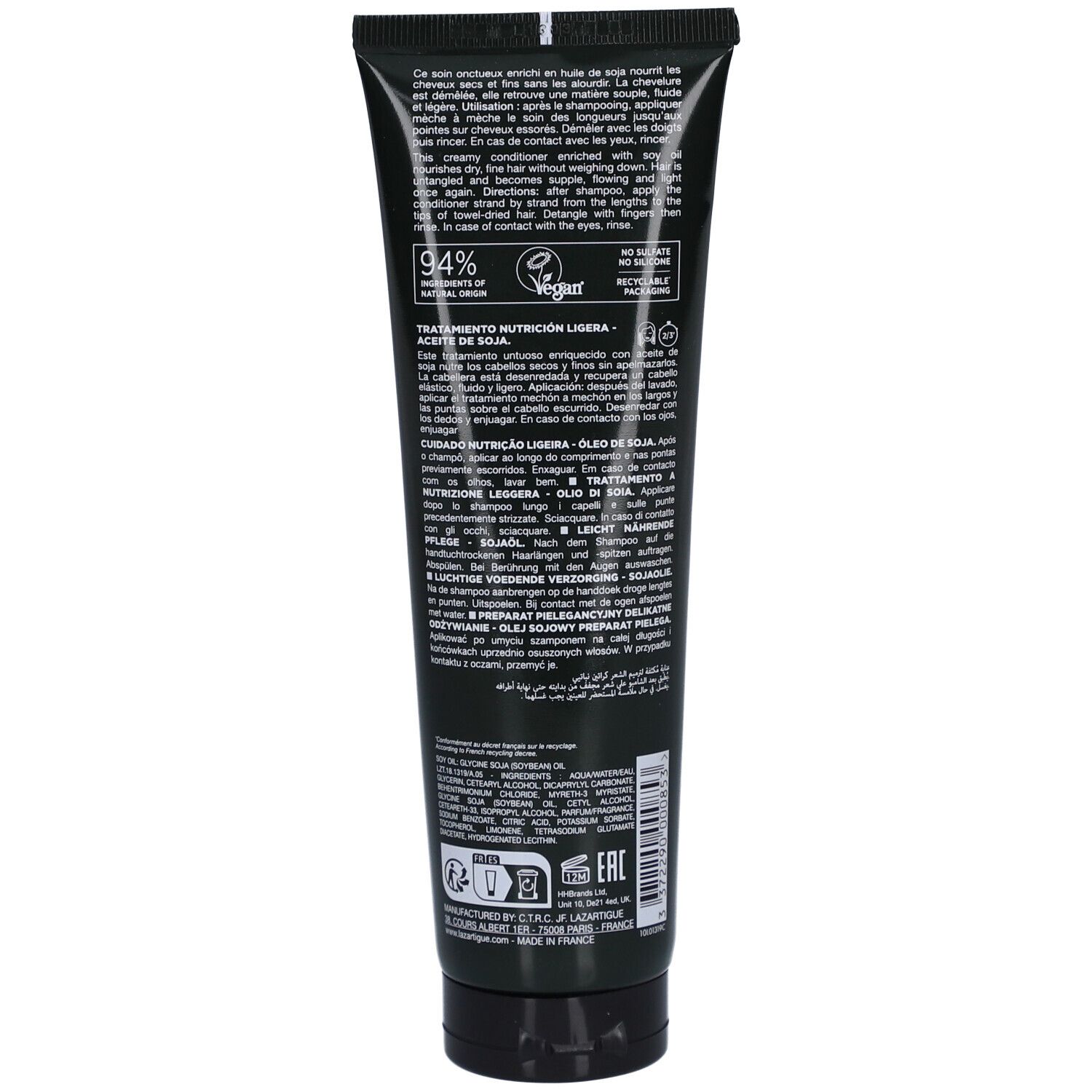 Lazartigue Nourish Light Soin Nutrition Légère Huile de Soja