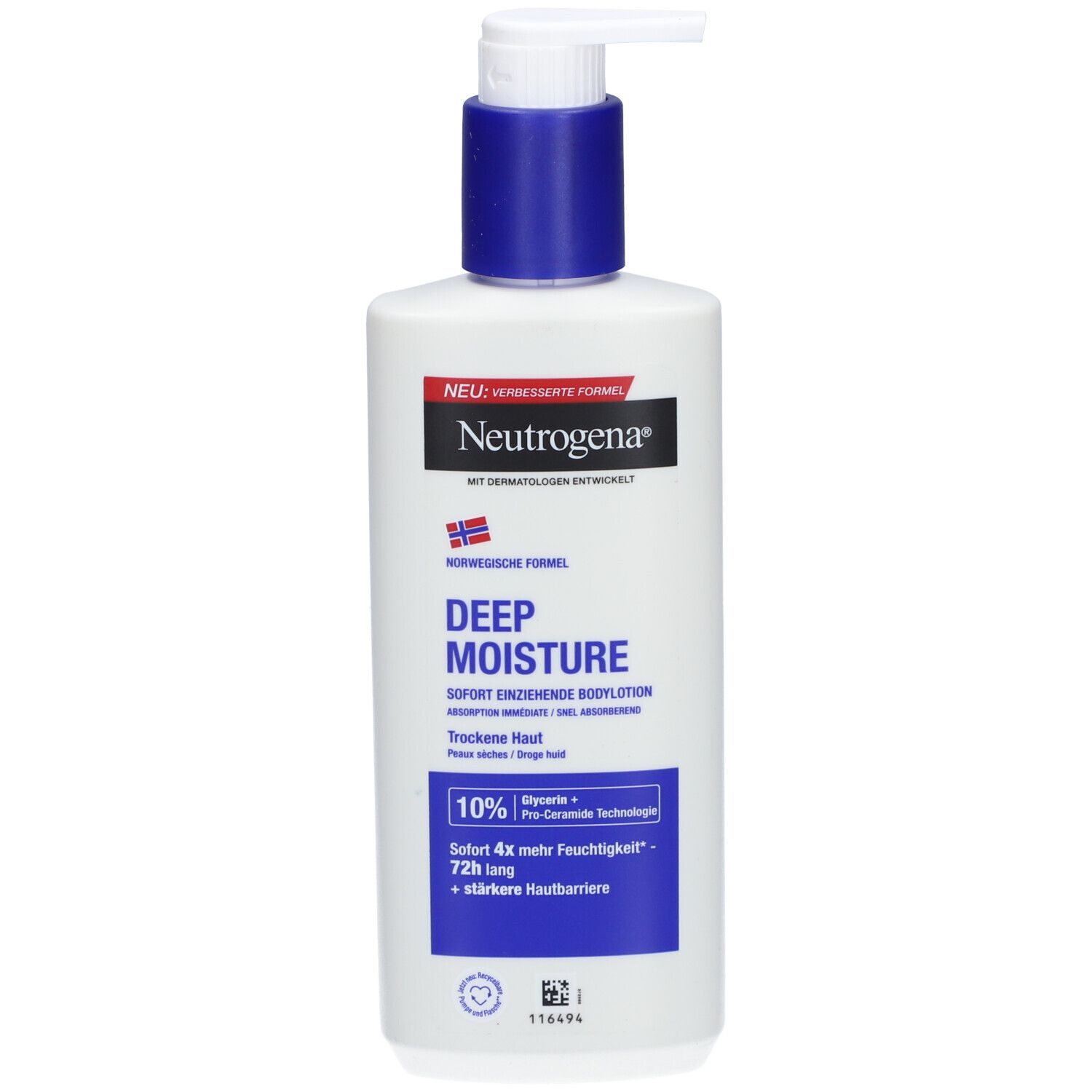 Neutrogena Deep Moisture Schnell einziehende Körperlotion