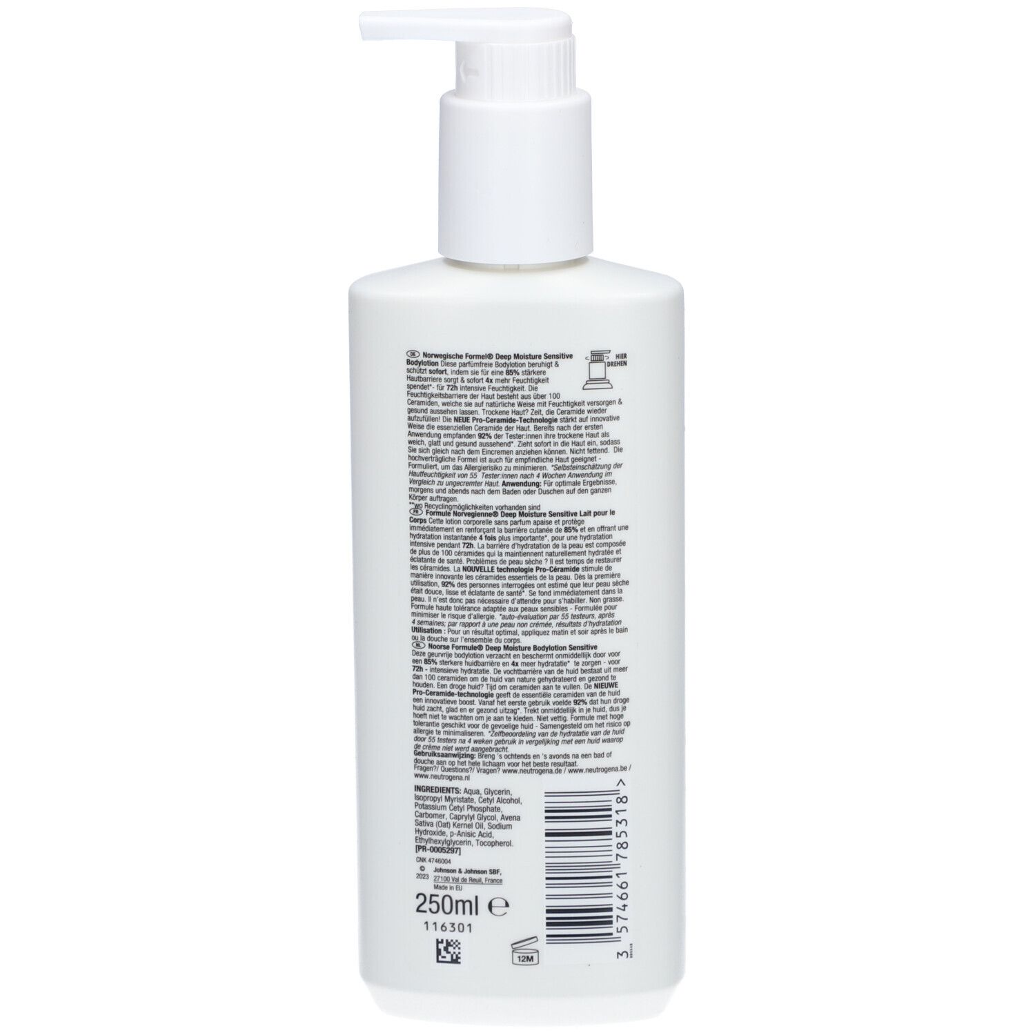 Neutrogena Deep Moisture Sensitive Body Milk