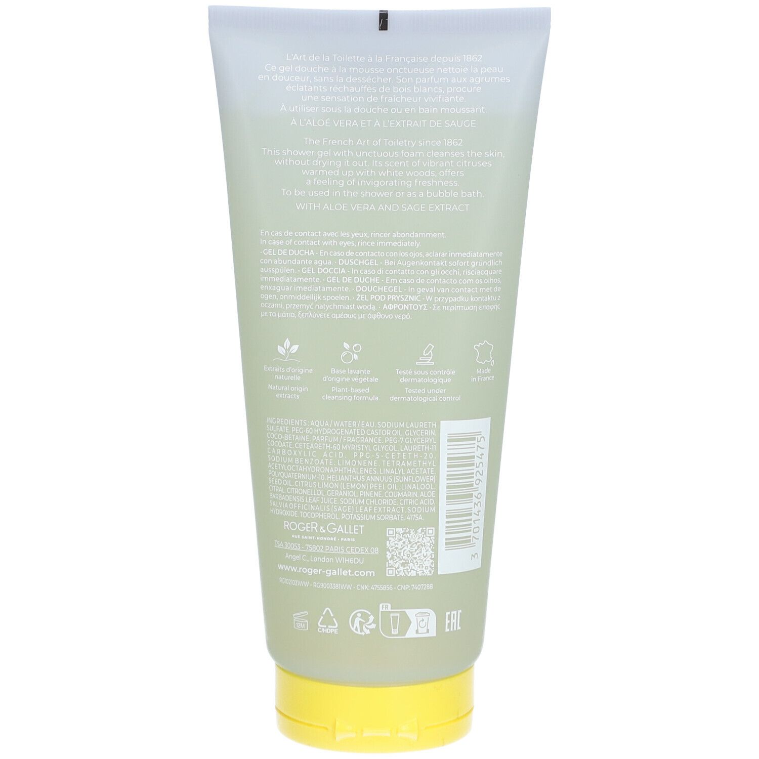 Roger & Gallet Cologne Twist Gel Douche
