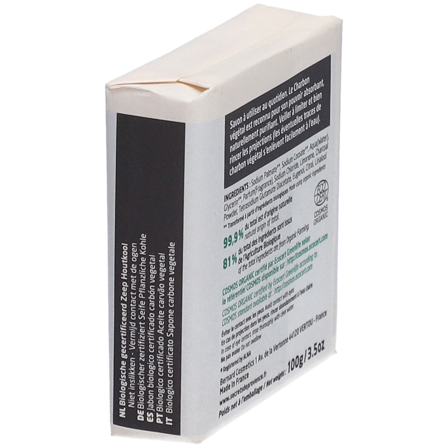 Secrets De Provence My Soap Bar Vegetable Charbon