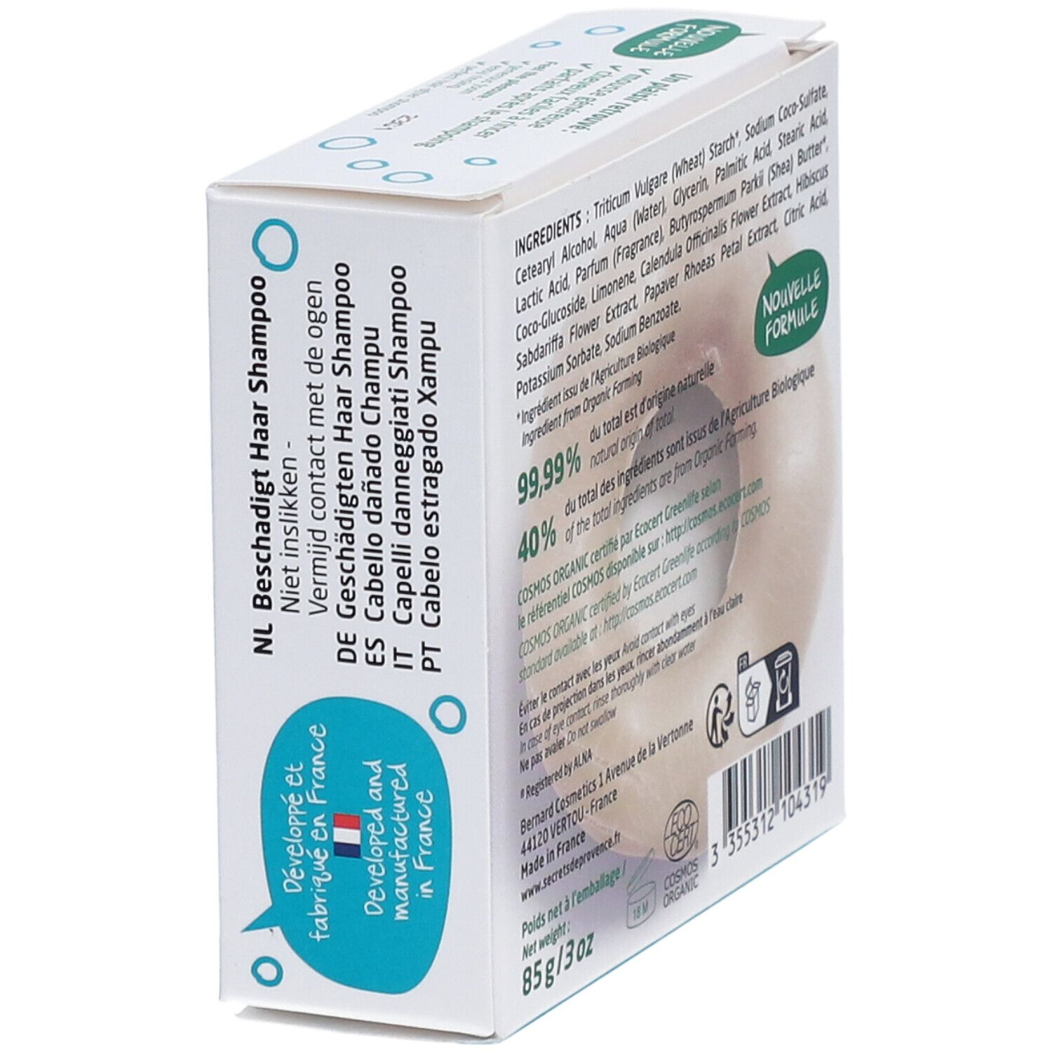Secrets De Provence Shampoo Bar Repairing Dull Damaged Hair