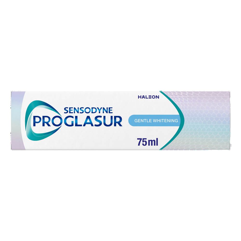 Tube de dentifrice. Sensodyne Proglasur, blanchiment doux. 75ml.