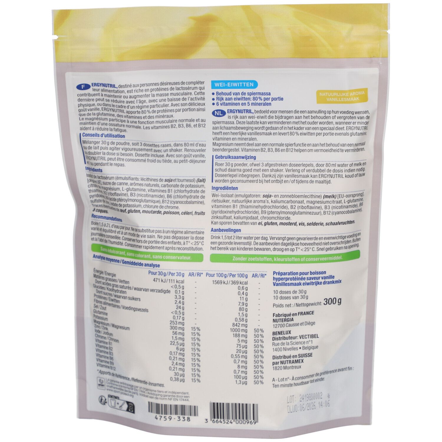 Nutergia Ergynutril Vanille