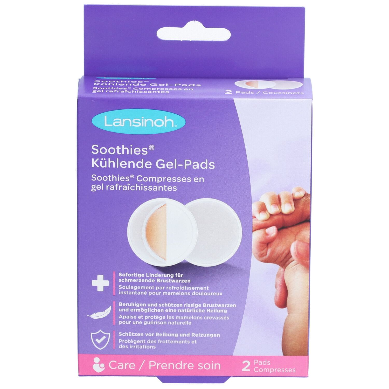 Lansinoh Soothies Brustpads Beruhigendes Kühlungsgel