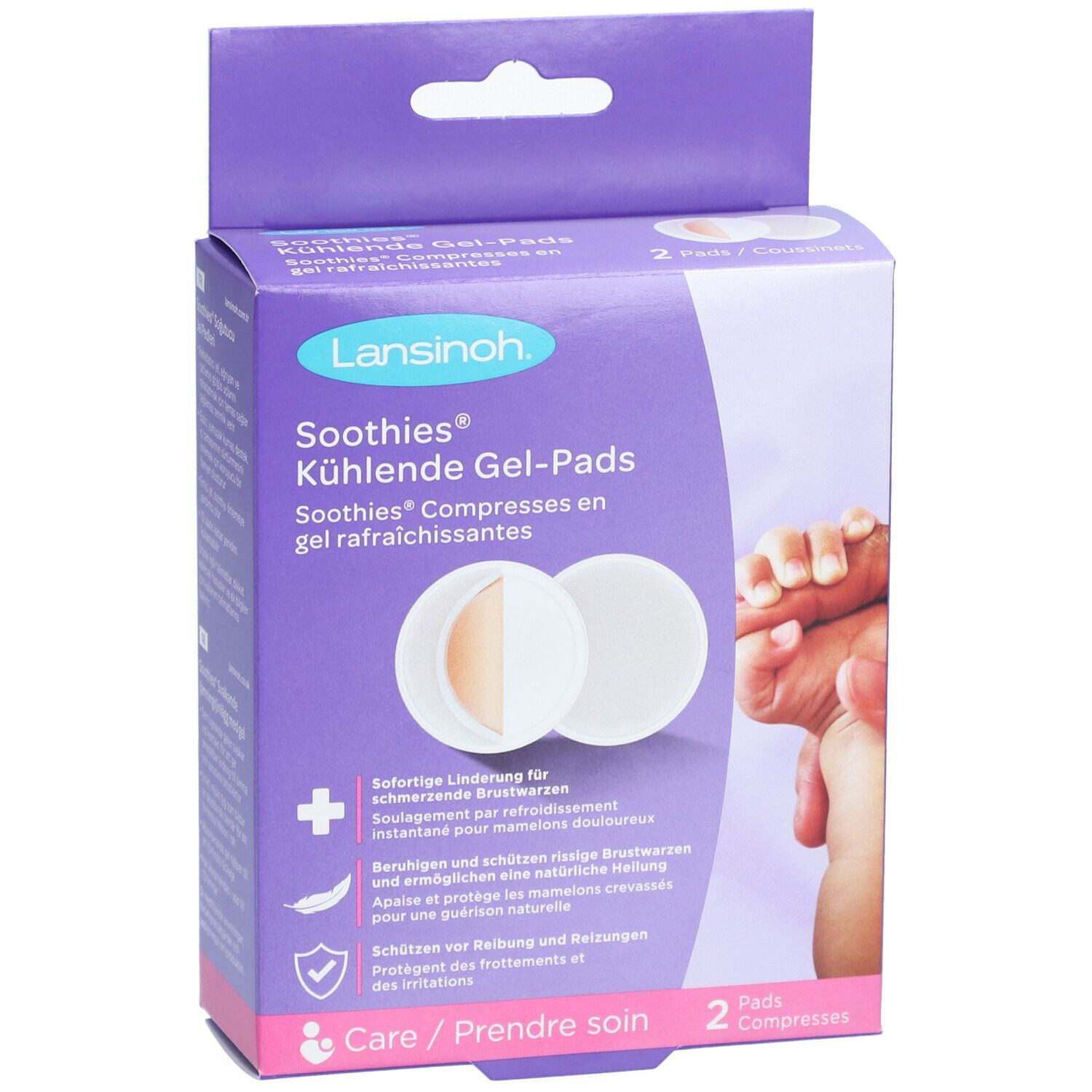 Lansinoh Soothies Brustpads Beruhigendes Kühlungsgel