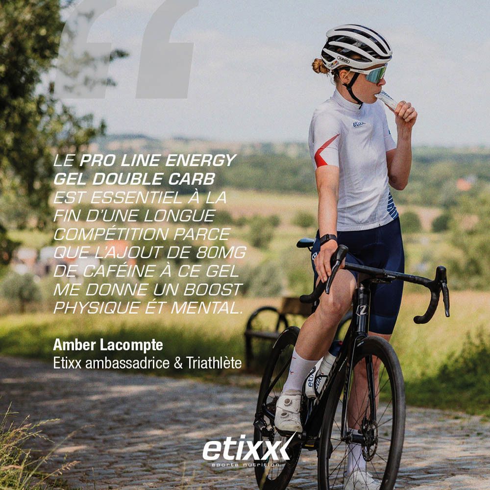Etixx Double Carb Energy Gel Pro Line + Caffeine Mango
