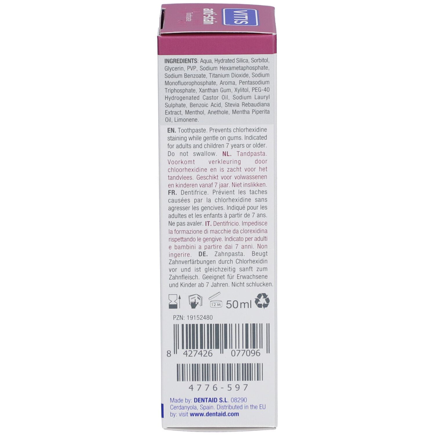Vitis Anti-Flecken Zahnpasta