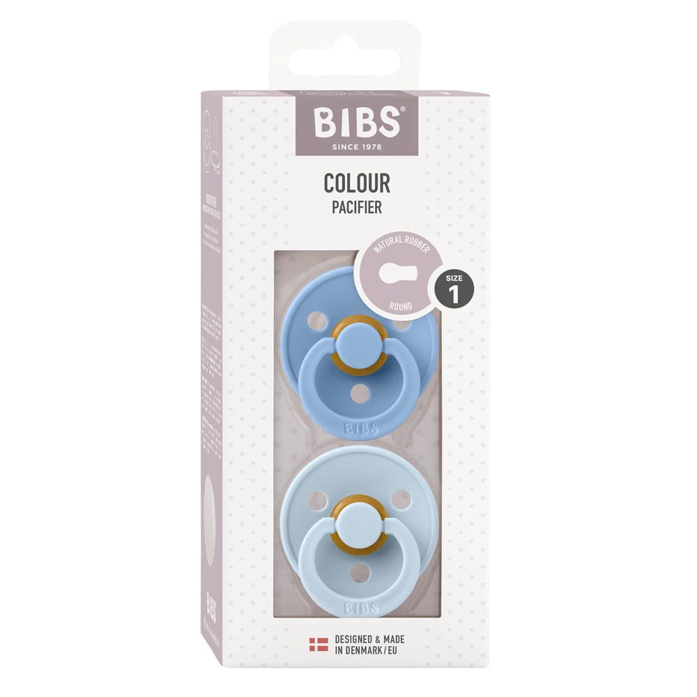 BIBS Sauger Duo hellblau/blau Baby ab 2 Monaten