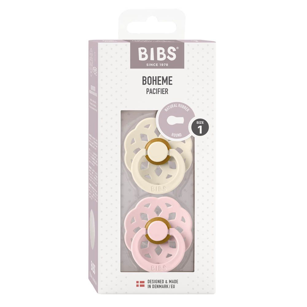 BIBS Sucette Boheme Ivory/Blossom Duo 0-6 mois