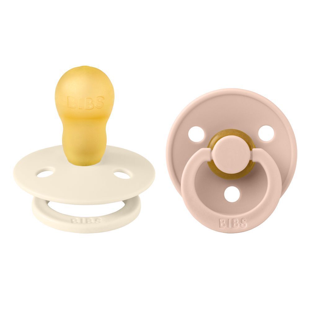 BIBS Duo de Sucettes Elfenbein/Blush 18m+