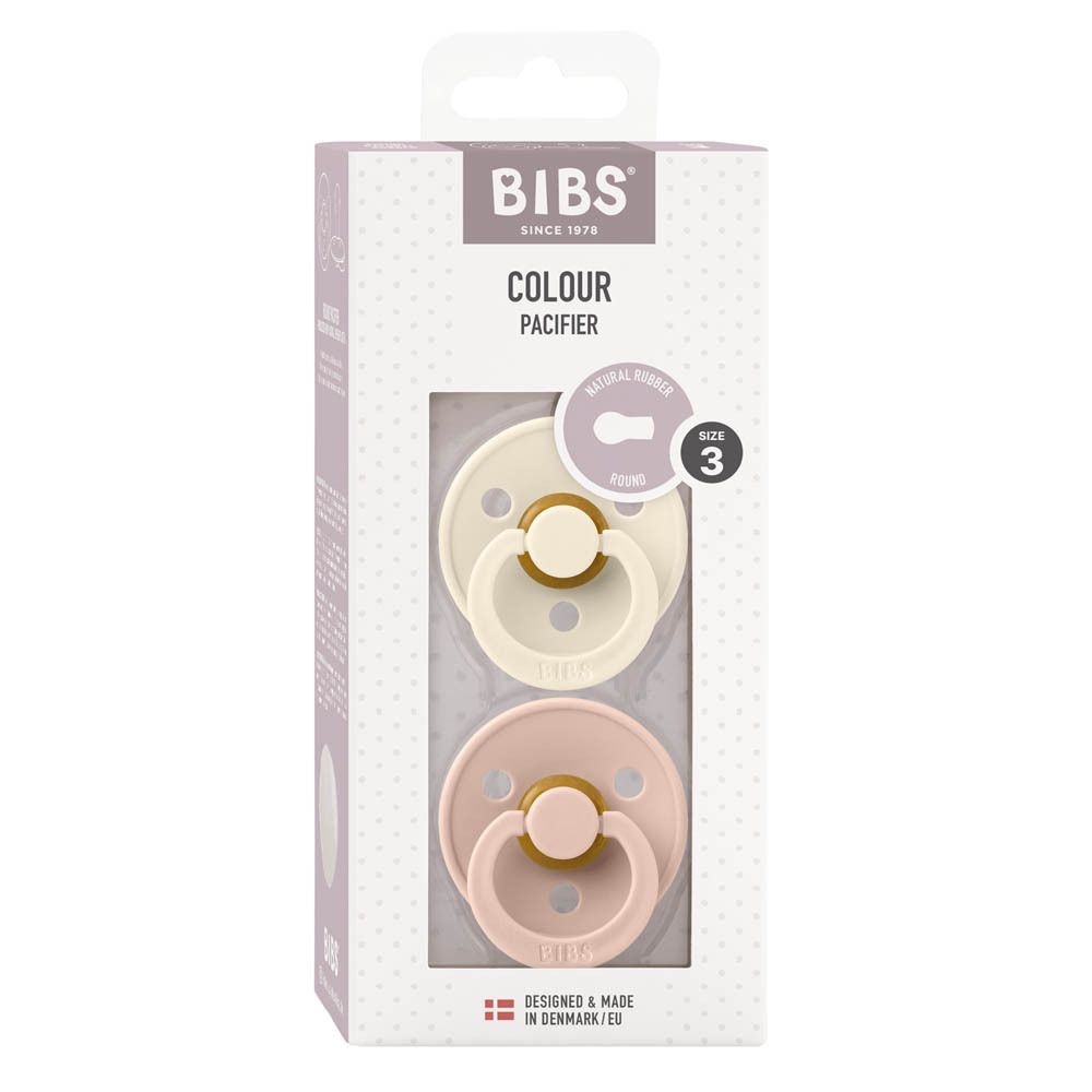 BIBS Duo de Sucettes Ivory/Blush 18mois et +