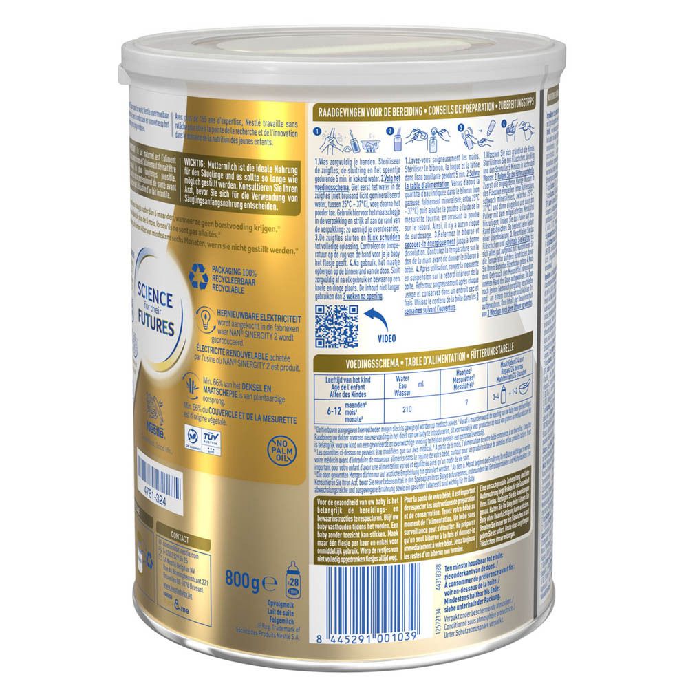 Nestlé® NAN® SINERGITY 2 6-12 Mois