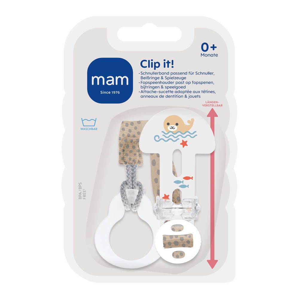 MAM Clip-it! Pure Attache-Sucette