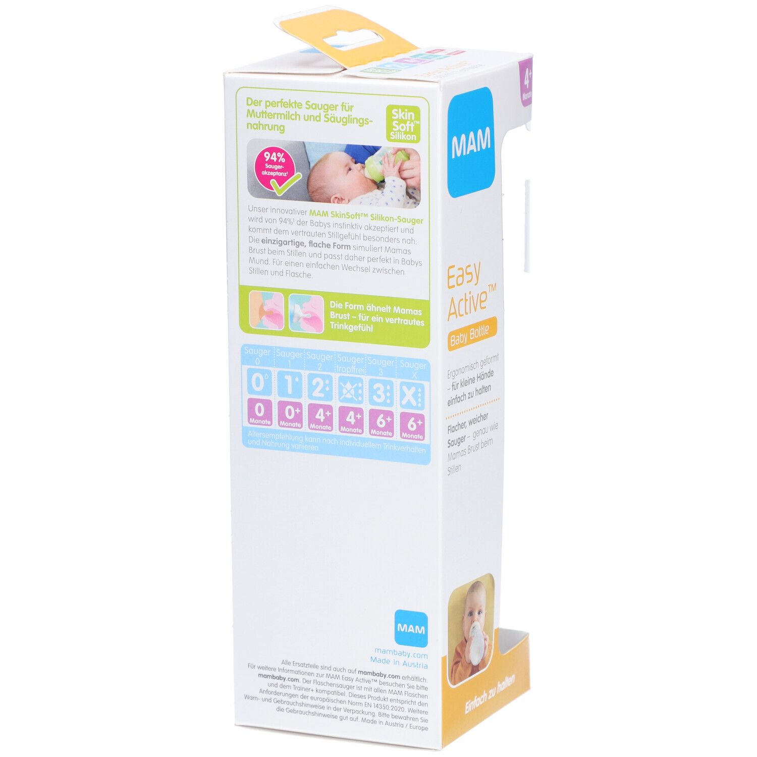 MAM Easy Active™ Biberon Unisex 4 Mois et +