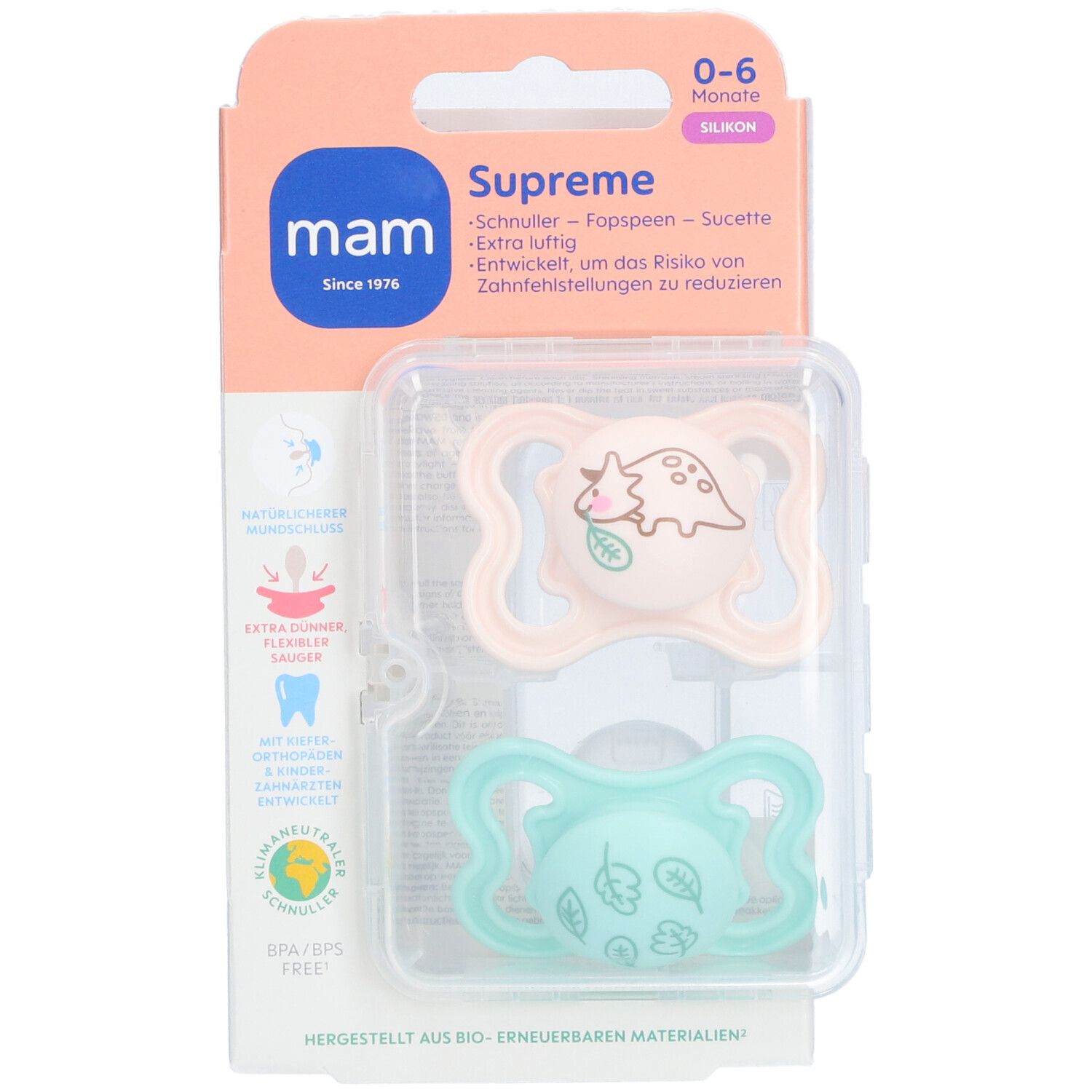 MAM Supreme Tétine Silicone Unisexe 0-6 mois