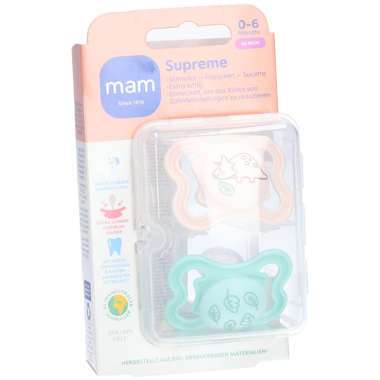 MAM Supreme Tétine Silicone Unisexe 0-6 mois