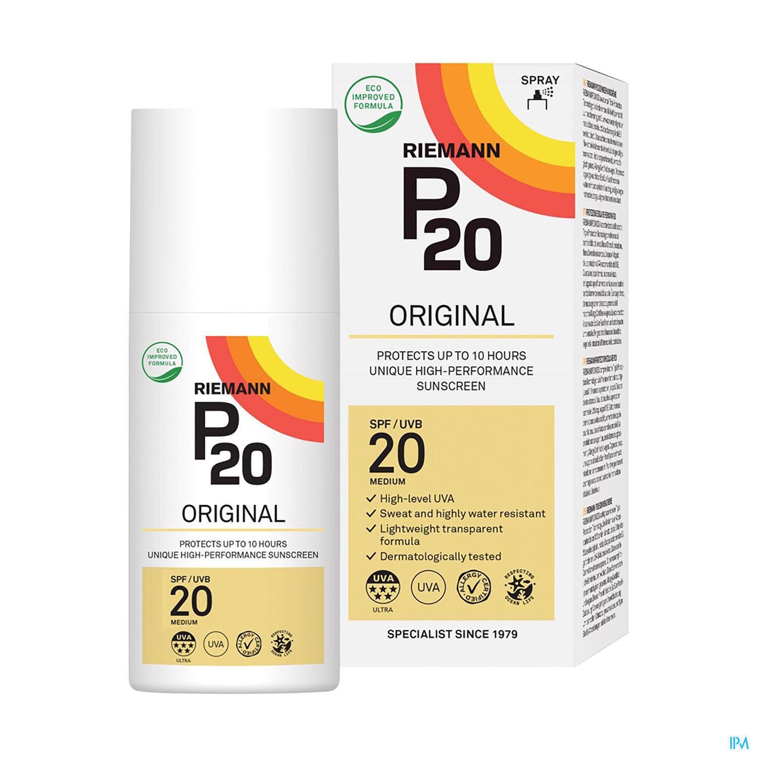 P20 Original Spray Solaire SPF20